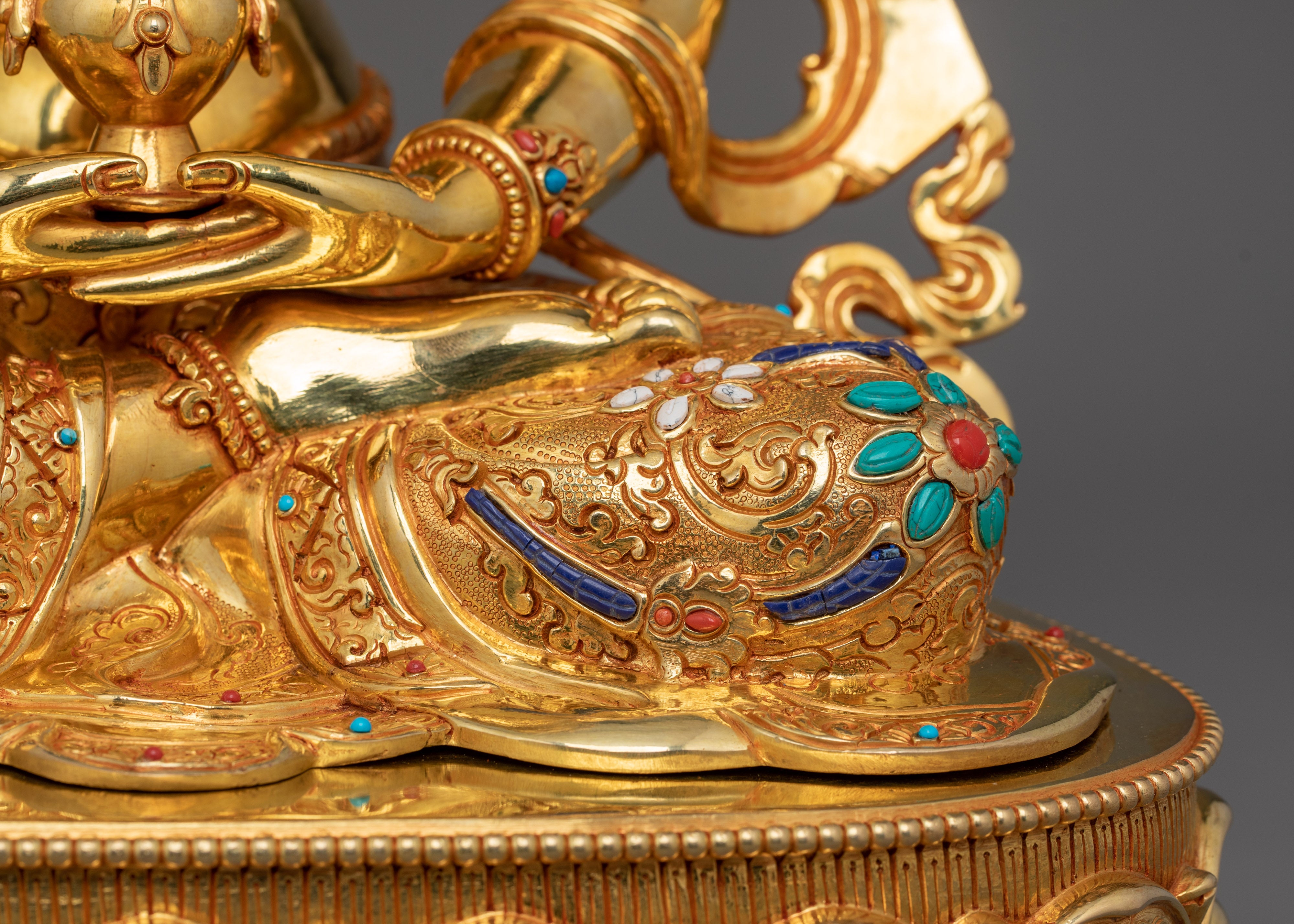 Handmade Sculpture of Longevity Deity Amitayus | The Buddha of Spiritual Vitality