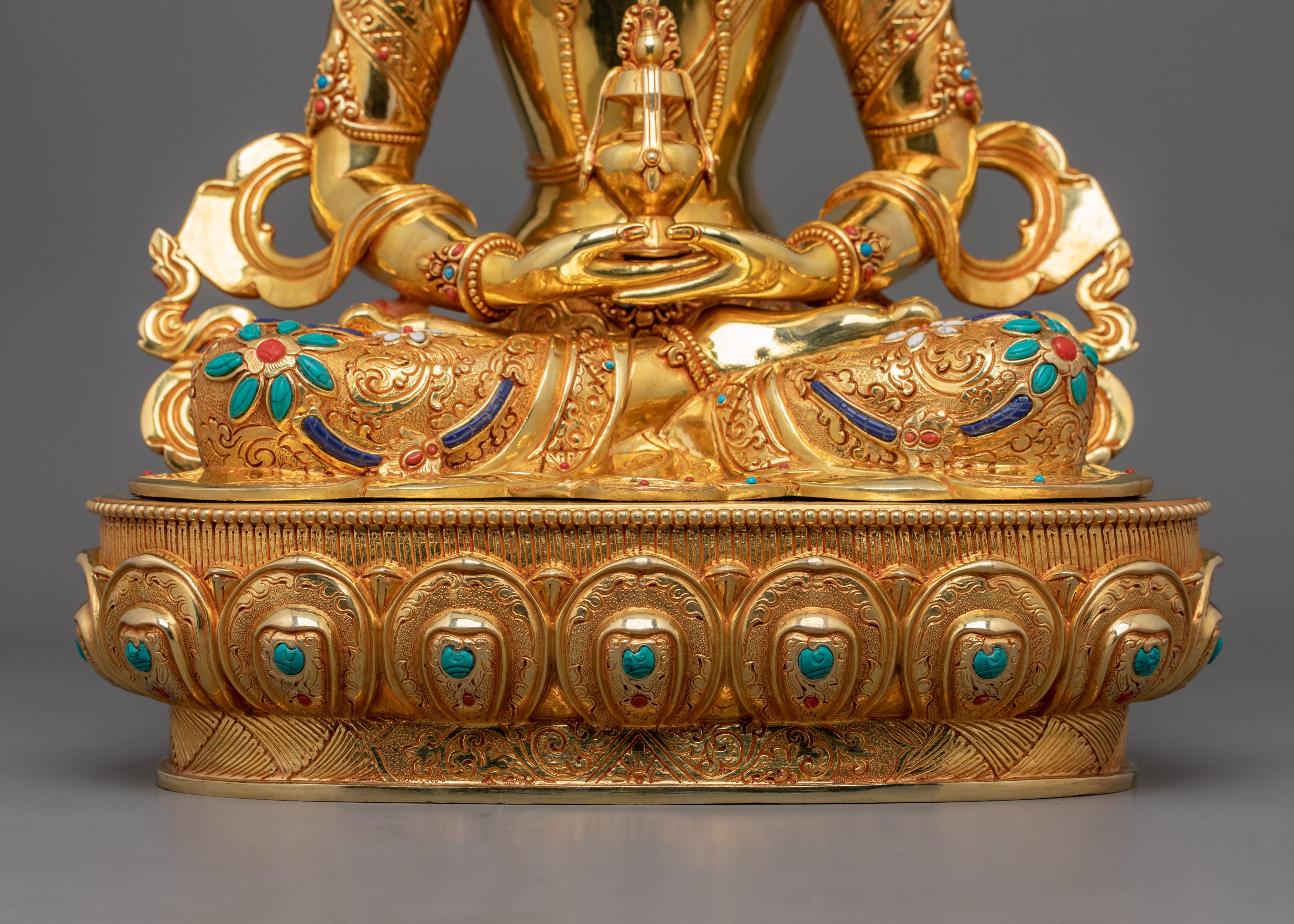 Handmade Sculpture of Longevity Deity Amitayus | The Buddha of Spiritual Vitality