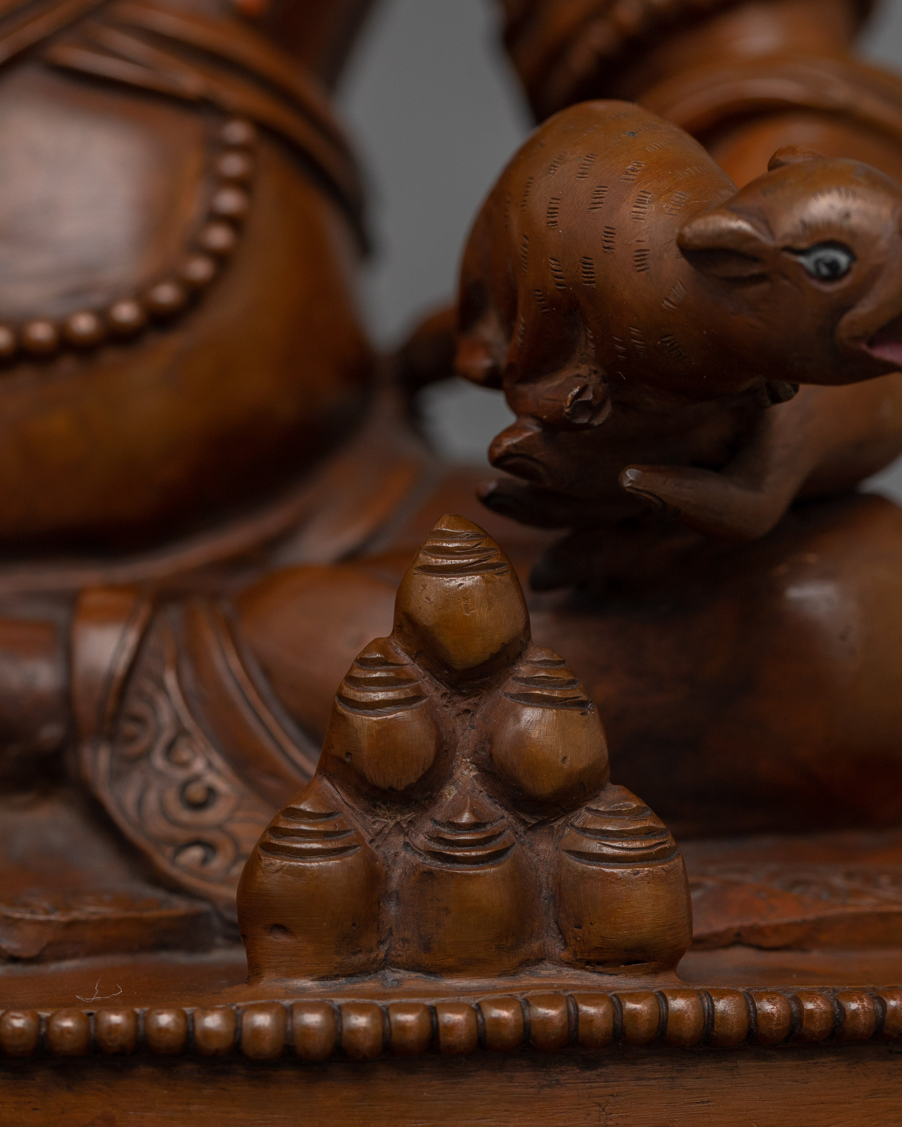 Wealth Deity Oxidized Dzambhala | Tibetan Dzambhala Wealth God Statue |