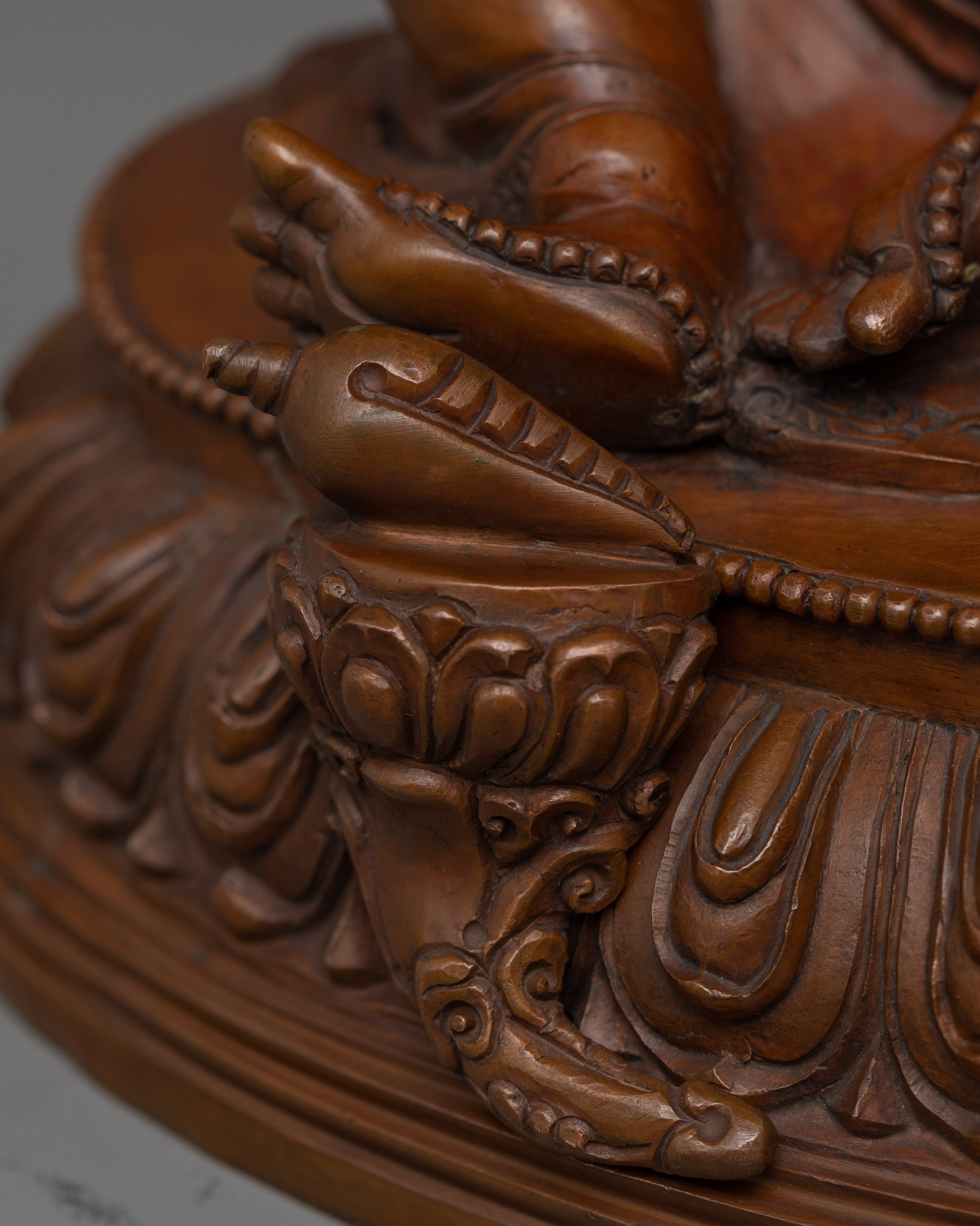 Wealth Deity Oxidized Dzambhala | Tibetan Dzambhala Wealth God Statue |