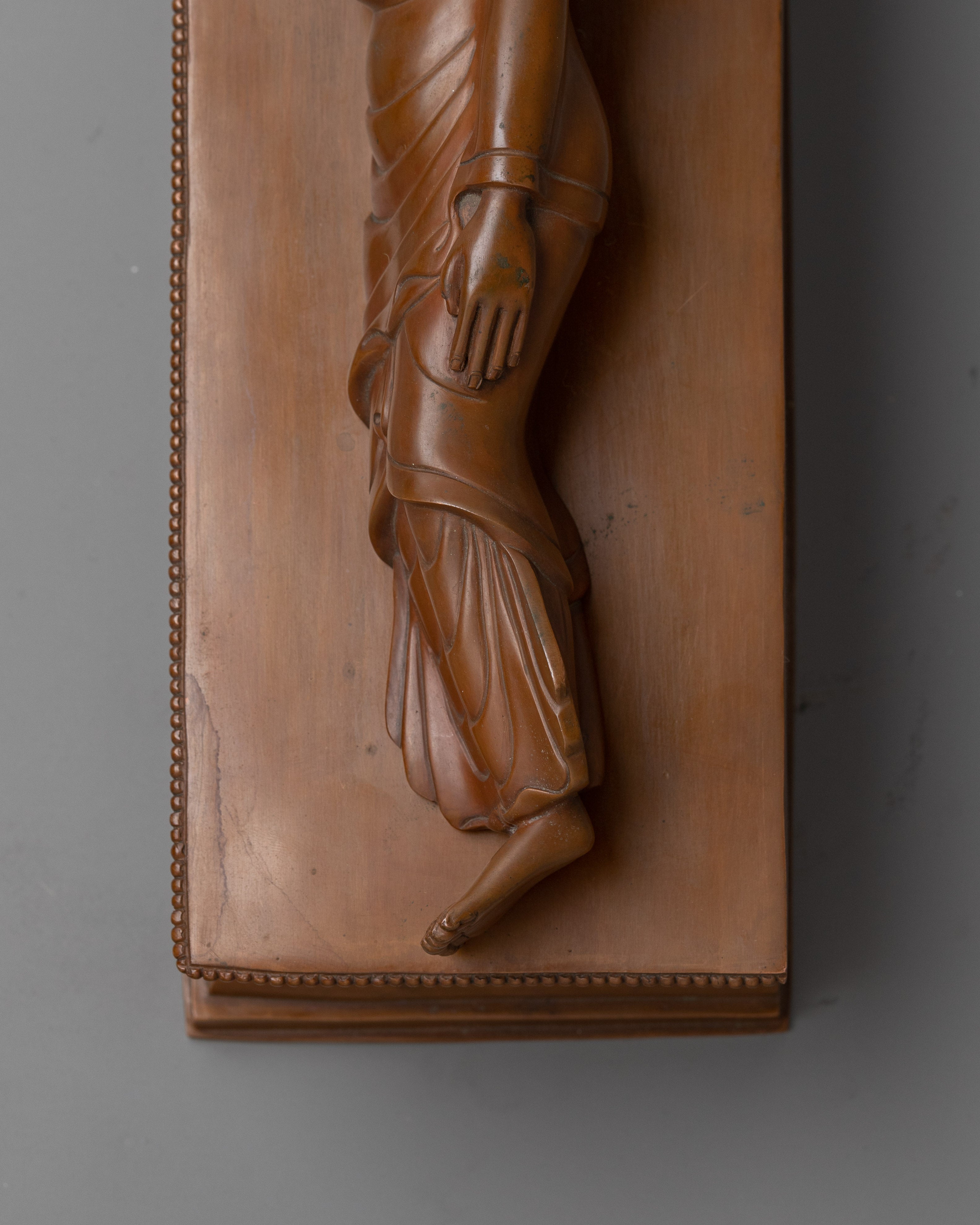 Sleeping Buddha Shakyamuni Statue | Oxidized Copper Body Sculpture