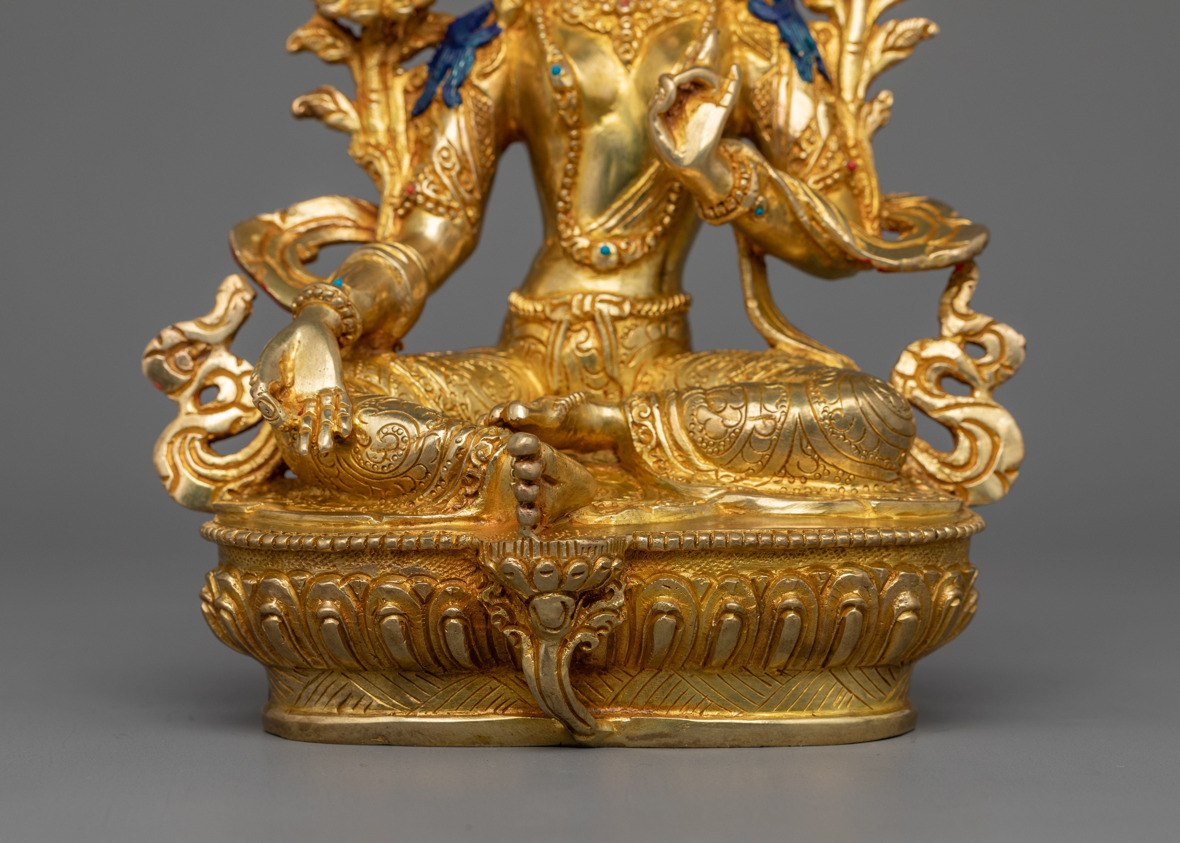 Green Tara Compassionate Buddhist Deity Figurine | Buddhist Art for Spiritual Growth