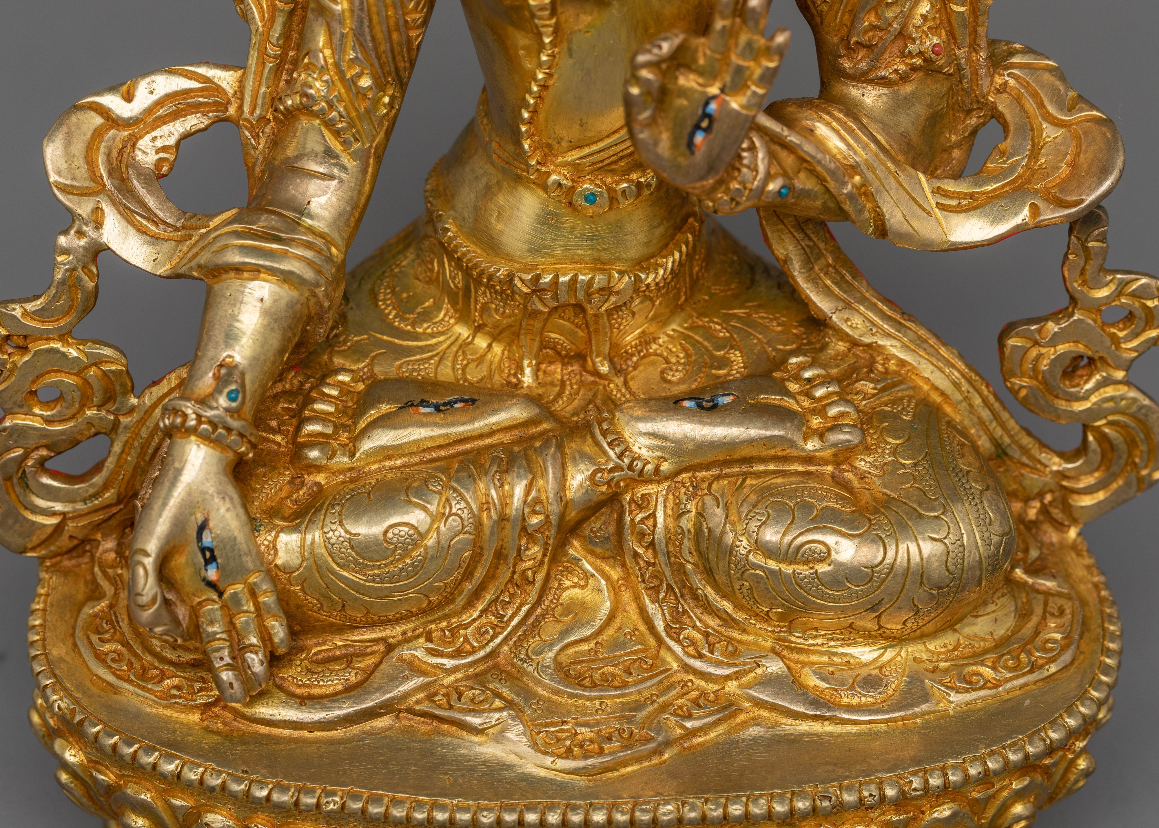 Sita Tara Buddhist Goddess Figurine | Sculpture for Healing and Longevity