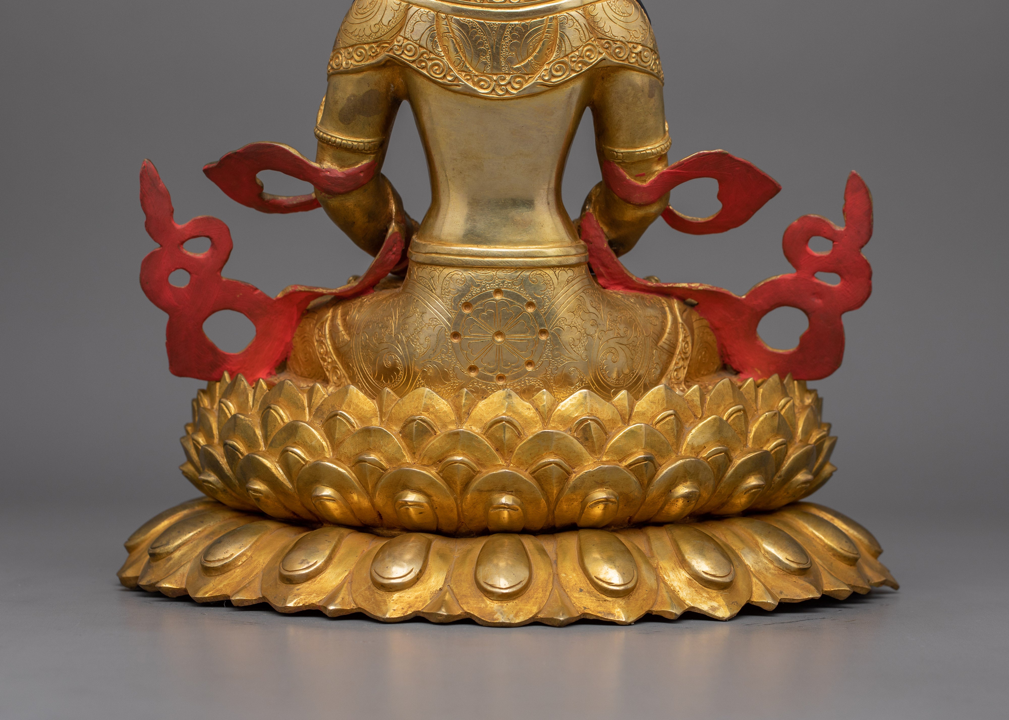 Enlightened Buddha Amitayus Sculpture | The Deity of Infinite Life