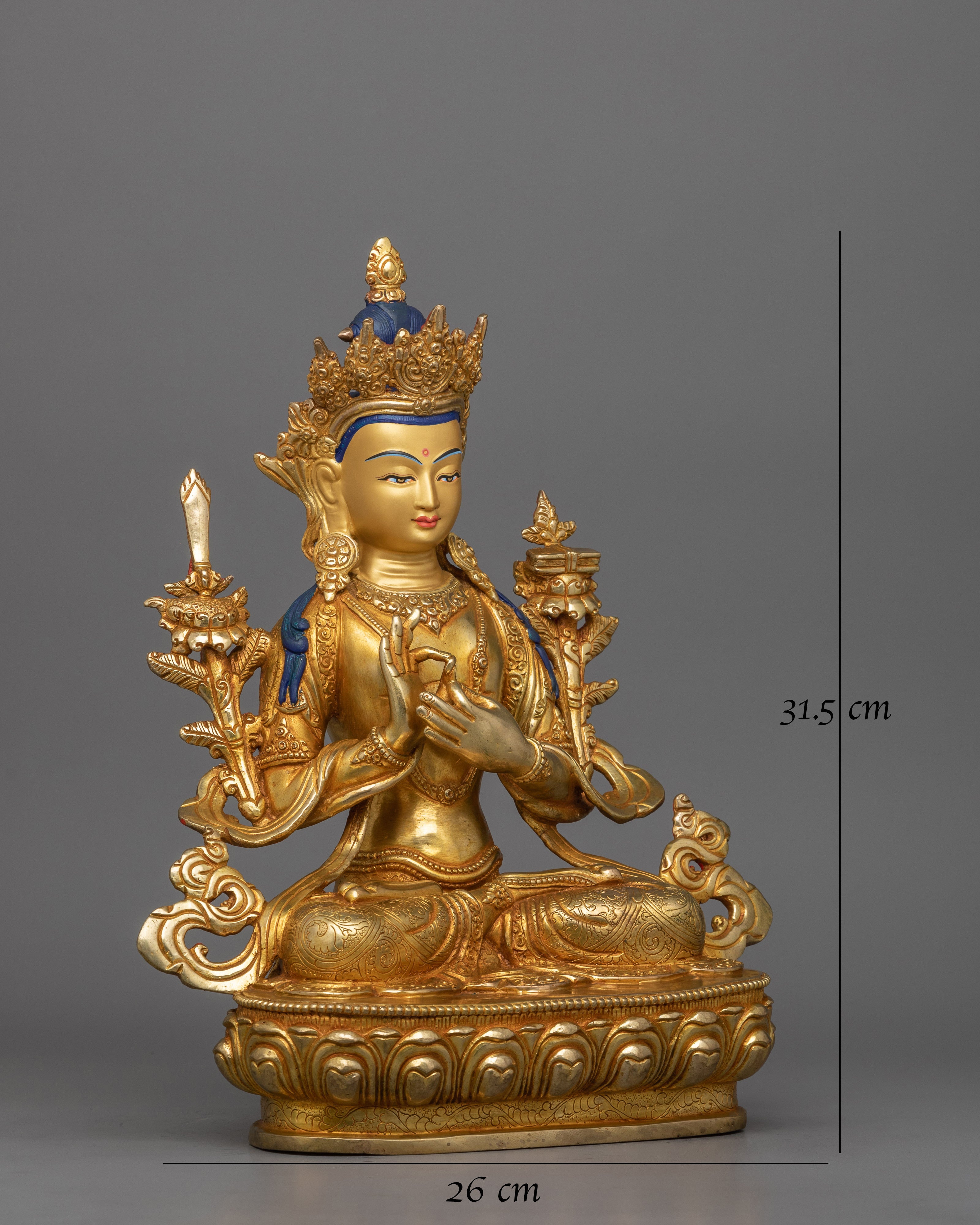 Bodhisattva of Wisdom Manjughosa Statue
