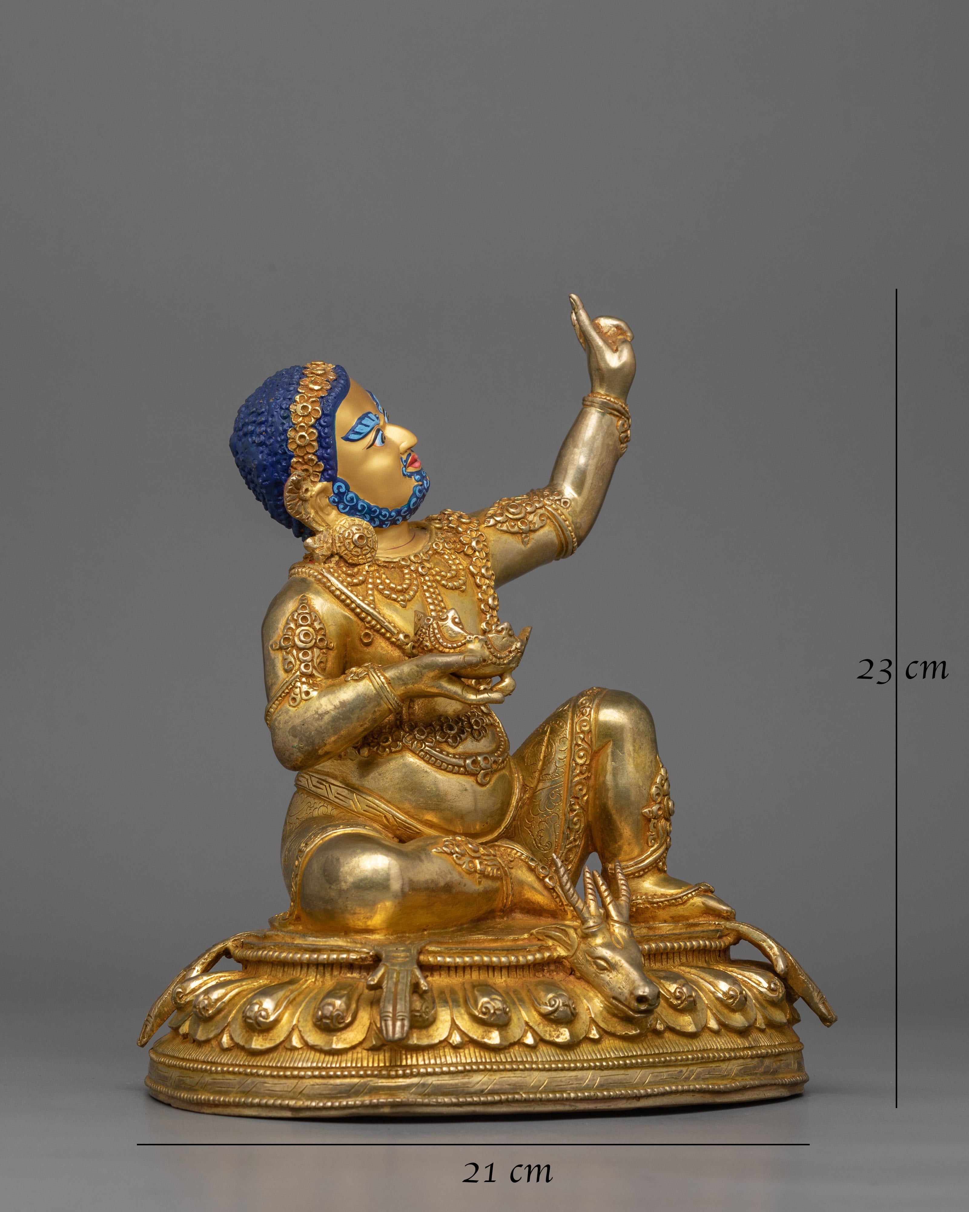 Handcrafted Virupa Mahasiddha Figurine