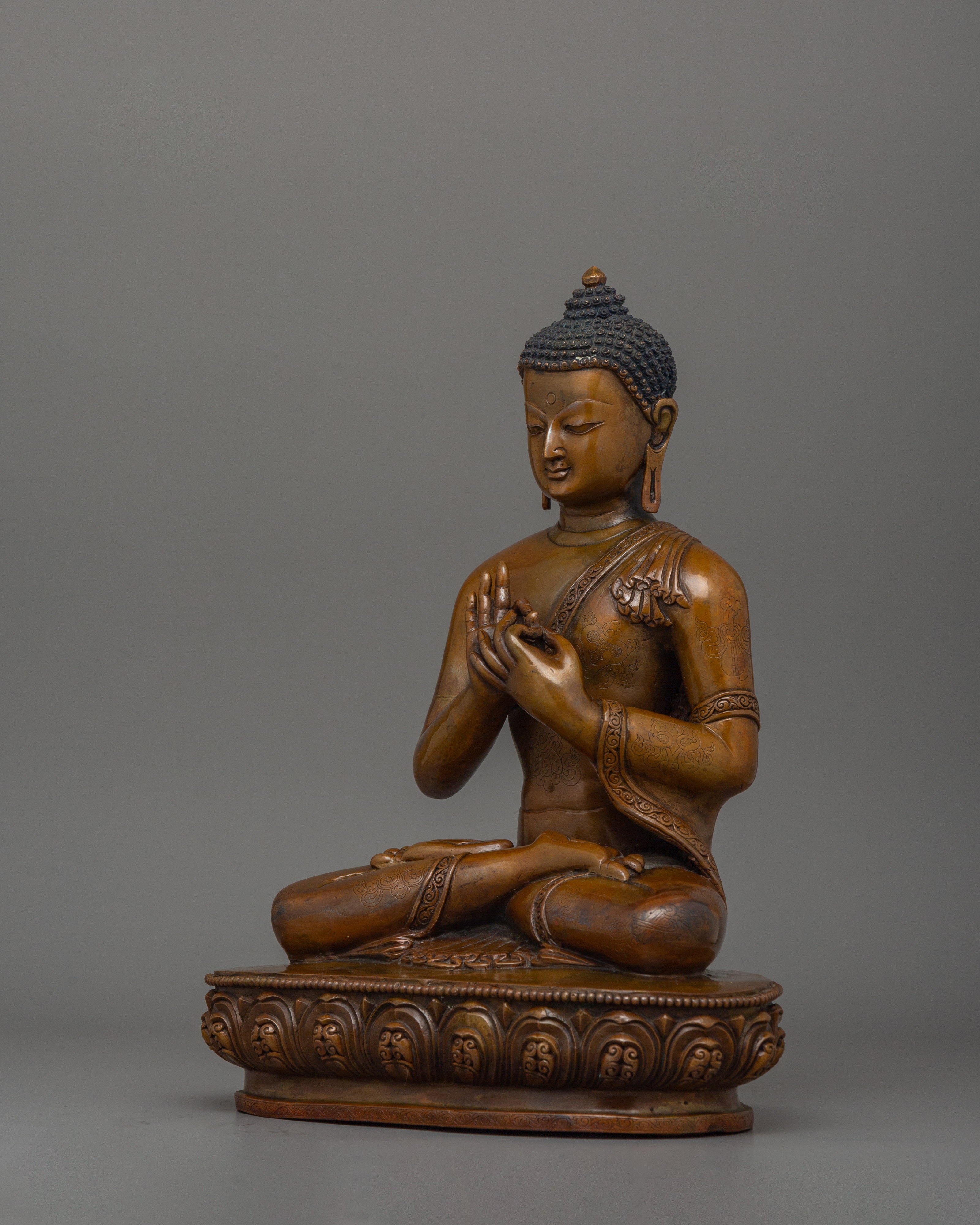 Oxidized Body Vairocana Statue | Also Know as Dhyani Buddha