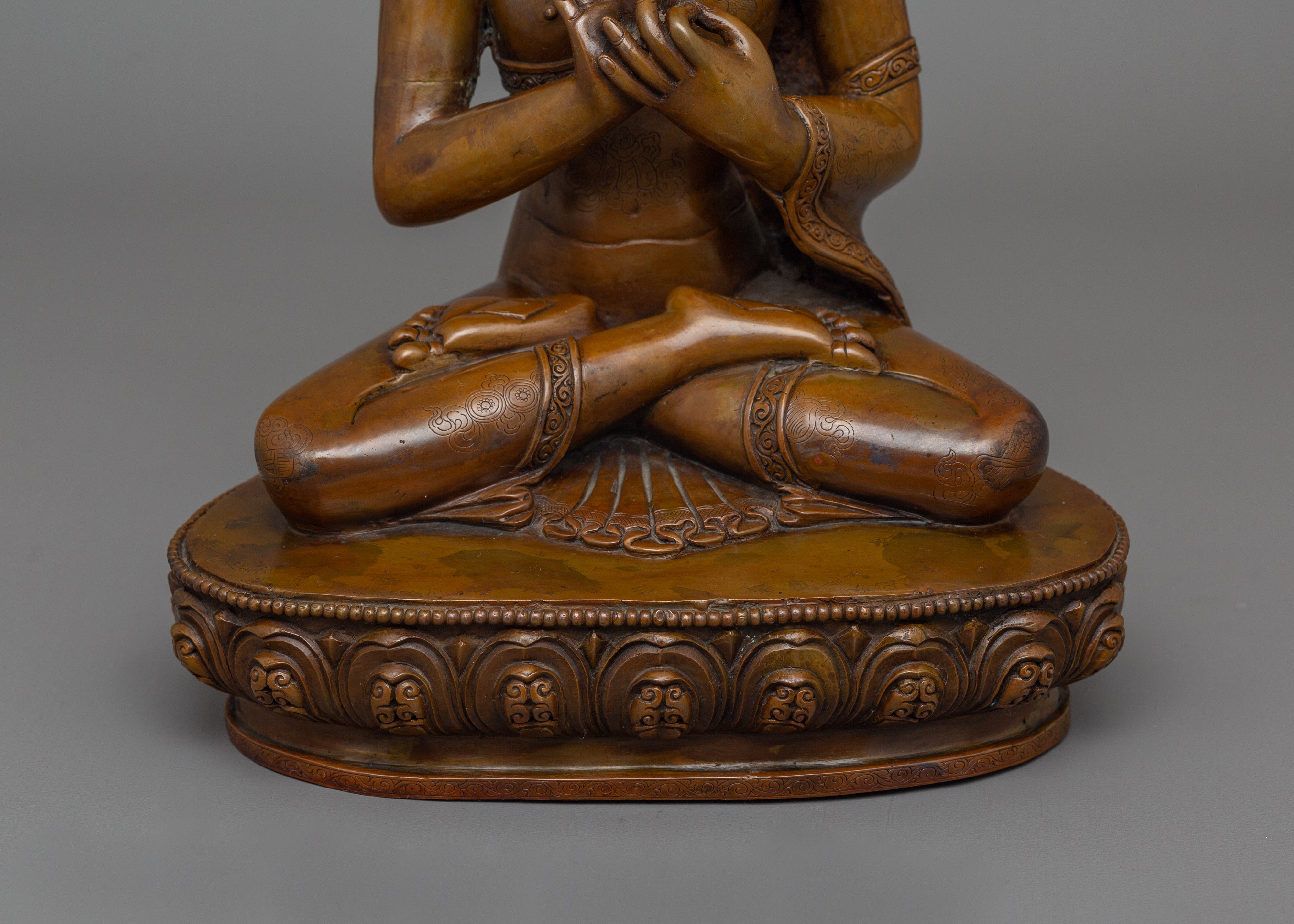 Oxidized Body Vairocana Statue | Also Know as Dhyani Buddha