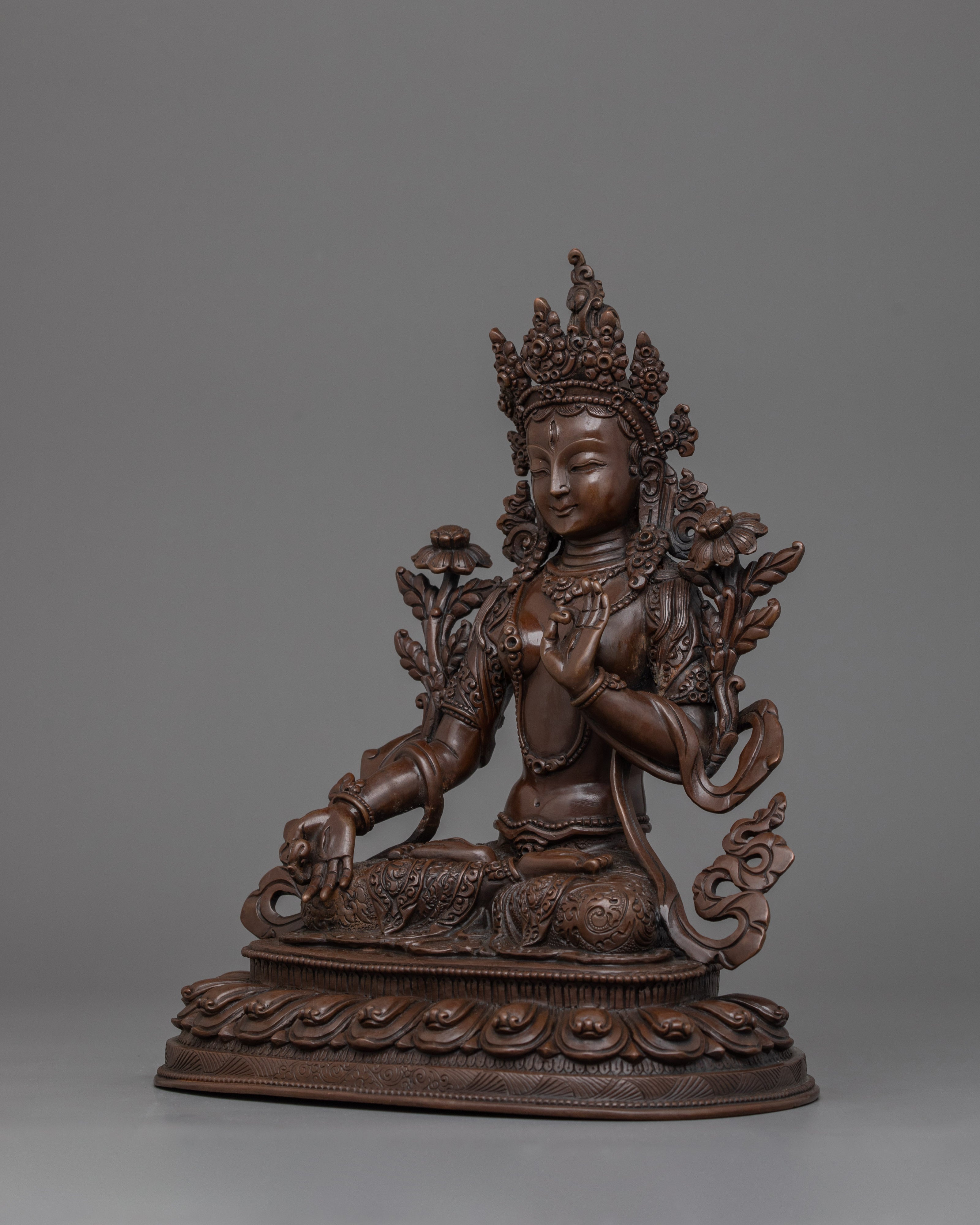 Himalayan Buddhist Figurine of Sita Tara Deity | Goddess of Compassion and Protection