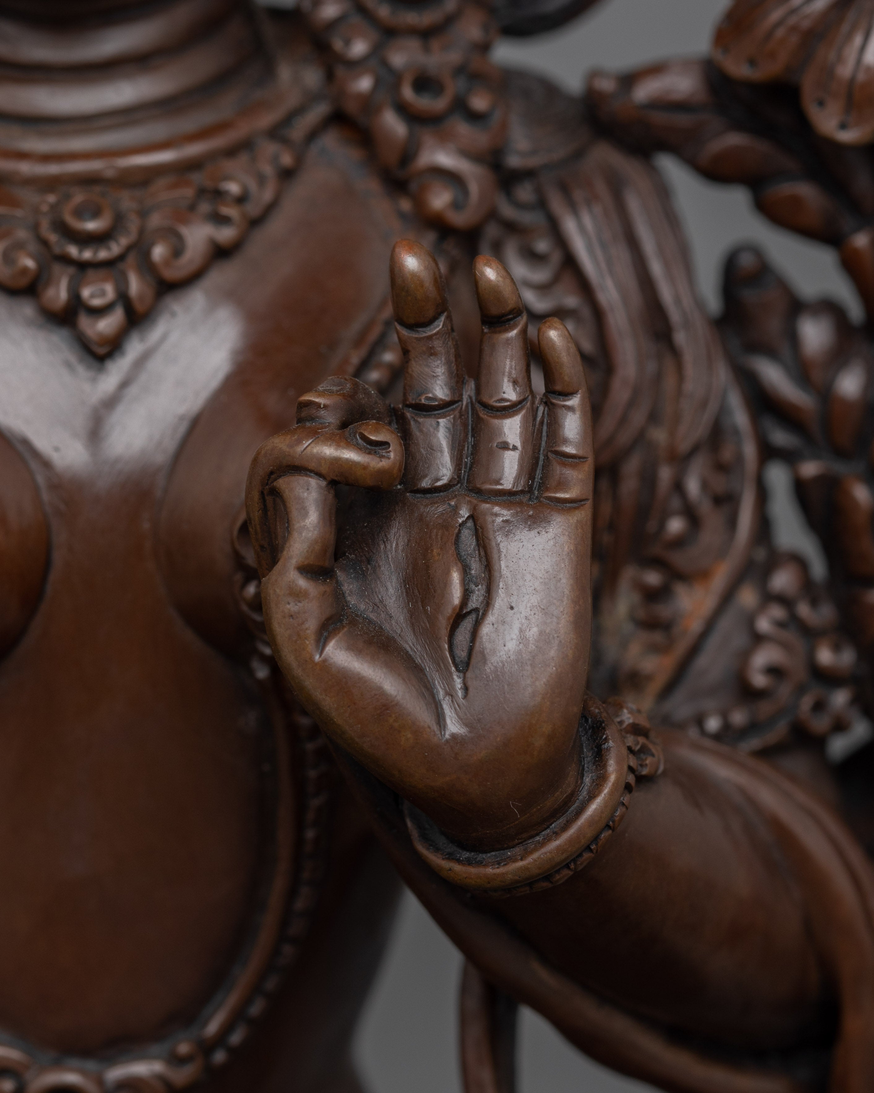 Himalayan Buddhist Figurine of Sita Tara Deity | Goddess of Compassion and Protection