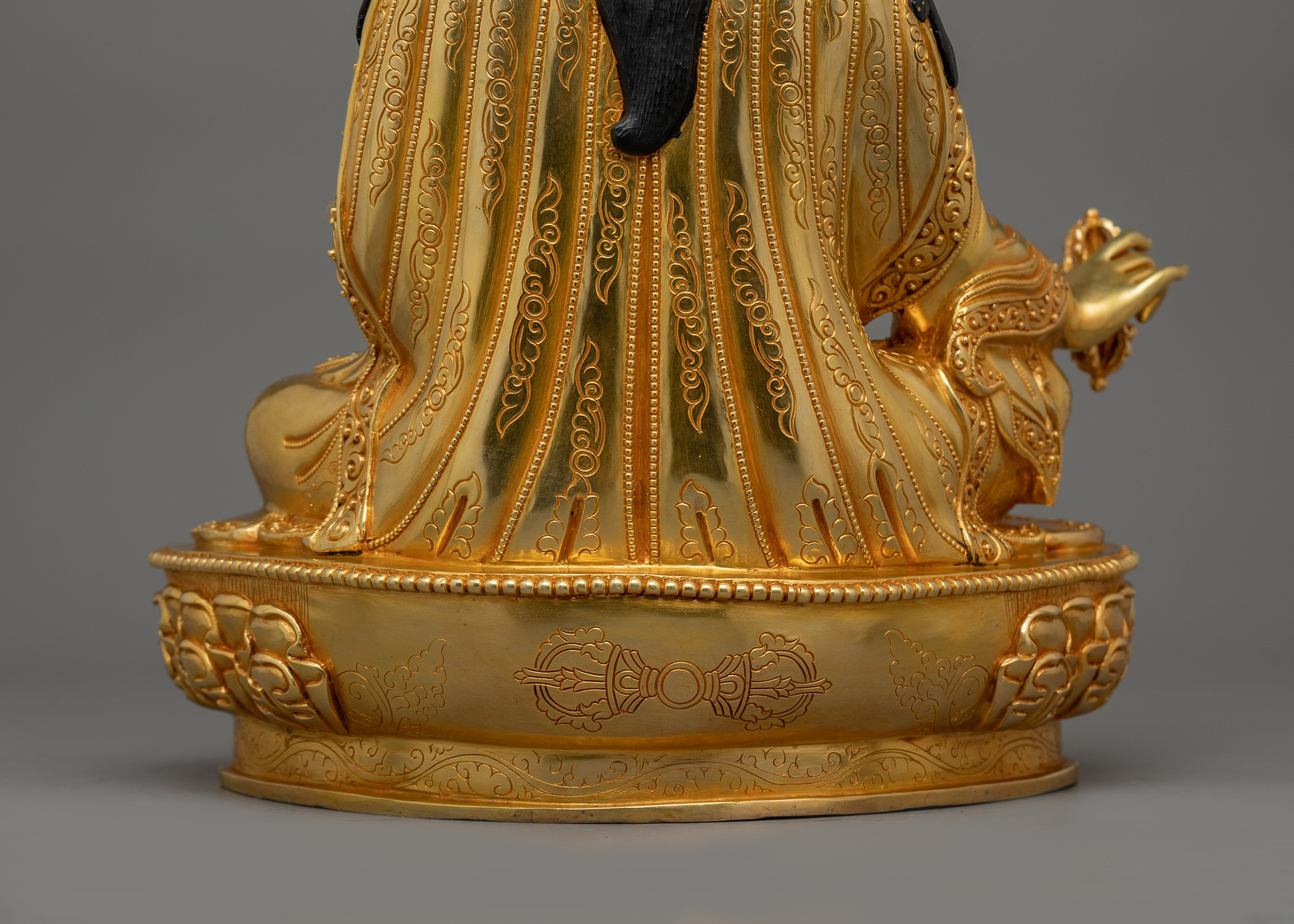 Handmade Tibetan Tantric Master Guru Rinpoche Statue | Buddha of Transformation