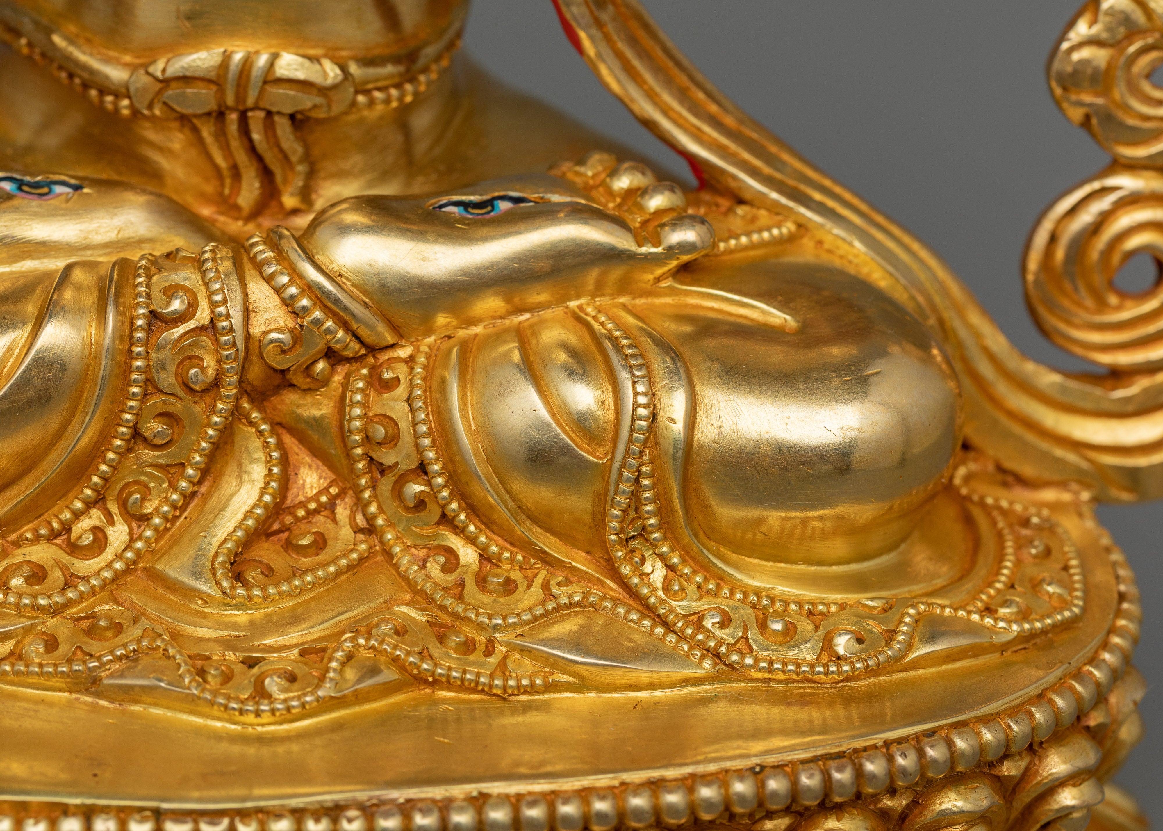 Himalayan Buddhist Deity White Tara Figurine | Goddess of Healing and Spiritual Protection