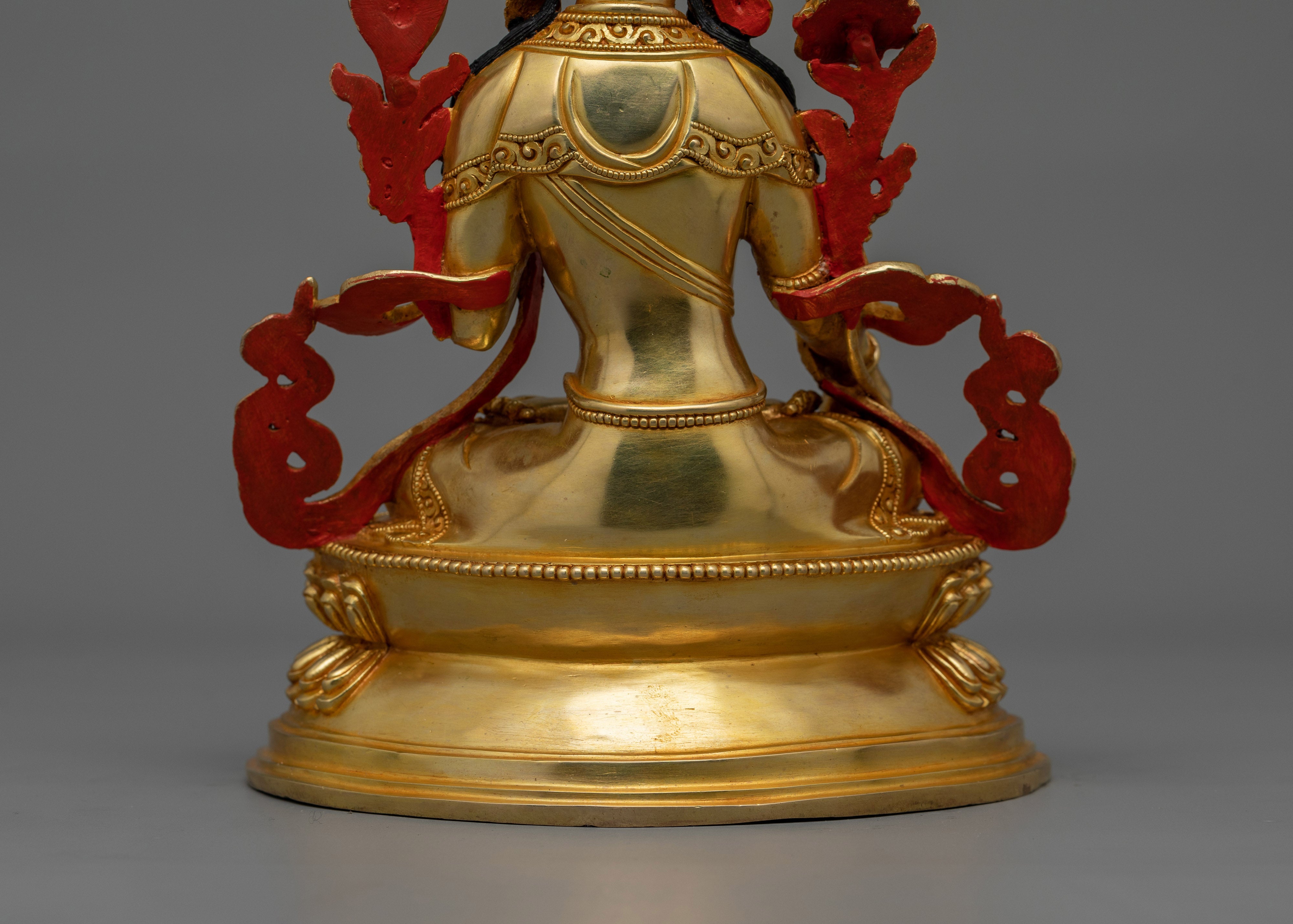 Himalayan Buddhist Deity White Tara Figurine | Goddess of Healing and Spiritual Protection