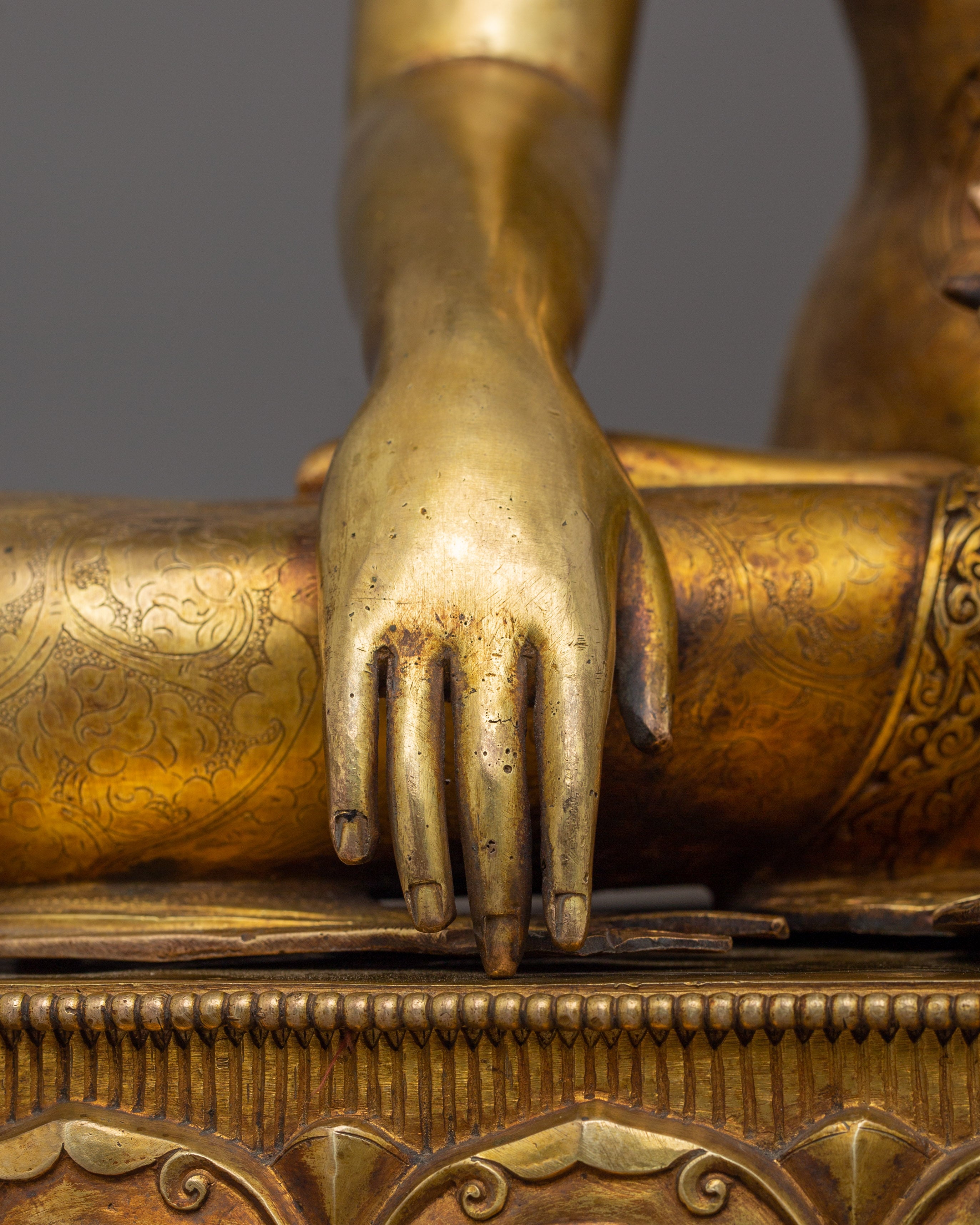 Tibetan Guru Shakyamuni Buddha Statue | Handmade Figurine of Buddha of Wisdom