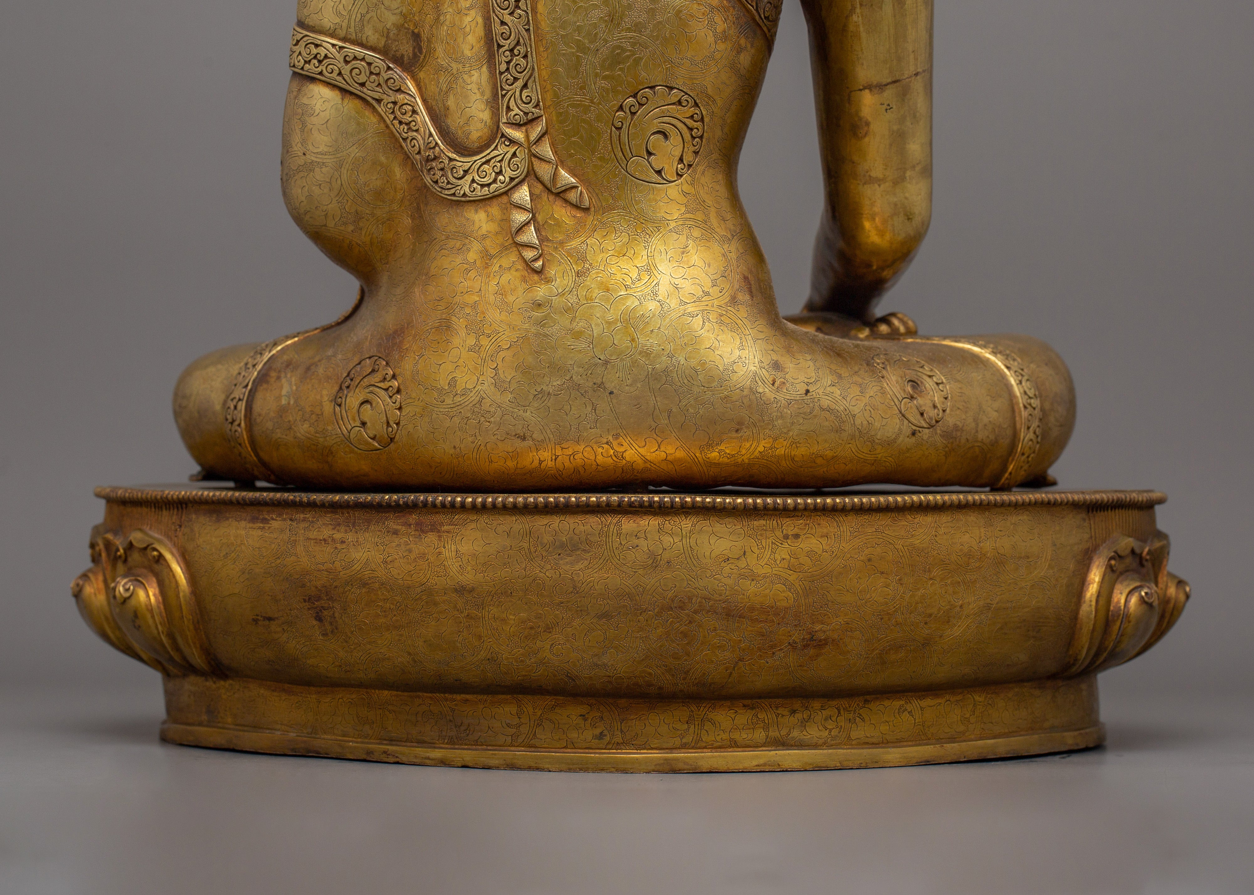 Tibetan Guru Shakyamuni Buddha Statue | Handmade Figurine of Buddha of Wisdom