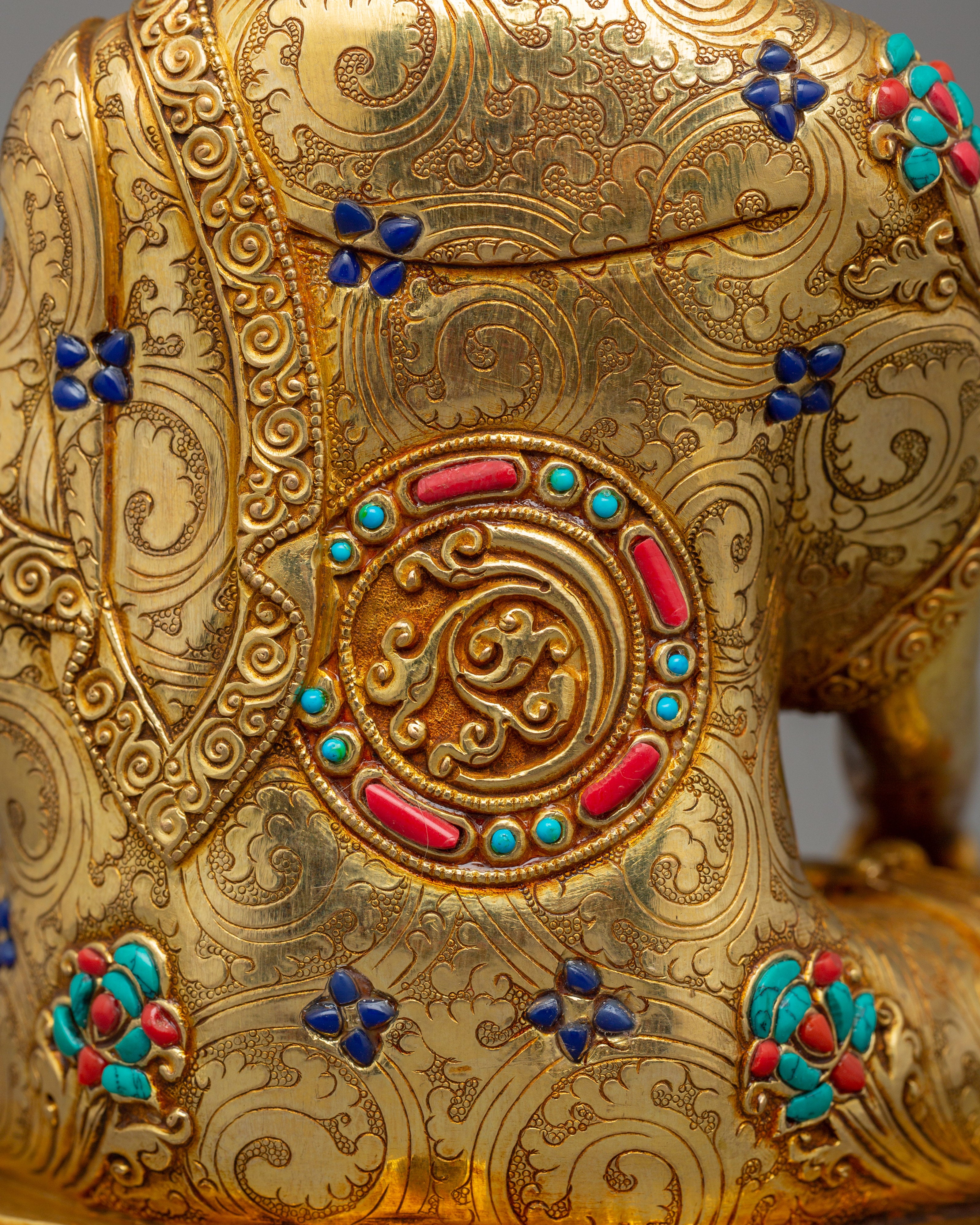 Tibetan Figurine of Buddhist Deity Shakyamuni Buddha | The Enlightened Dharma Teacher