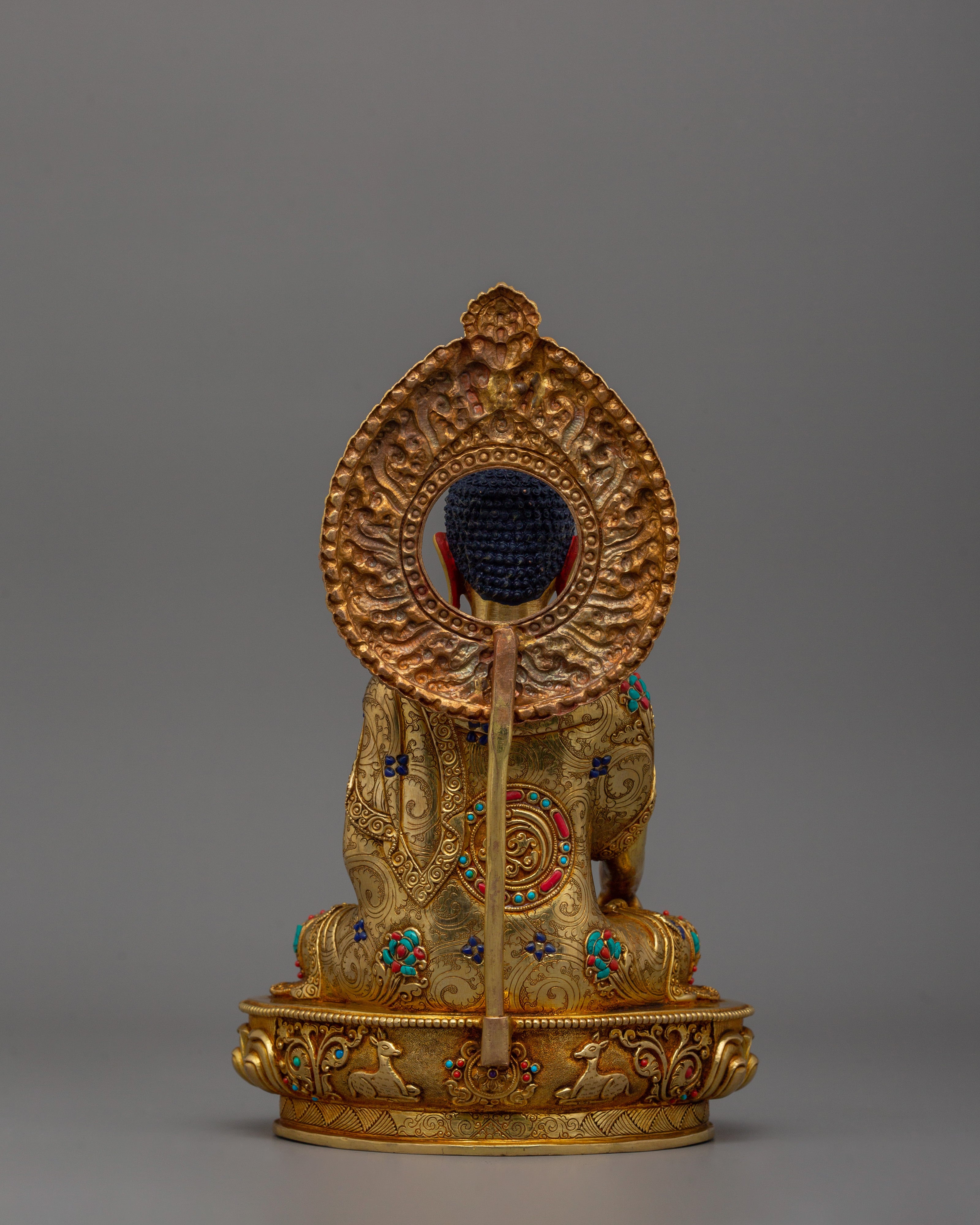 Tibetan Figurine of Buddhist Deity Shakyamuni Buddha | The Enlightened Dharma Teacher