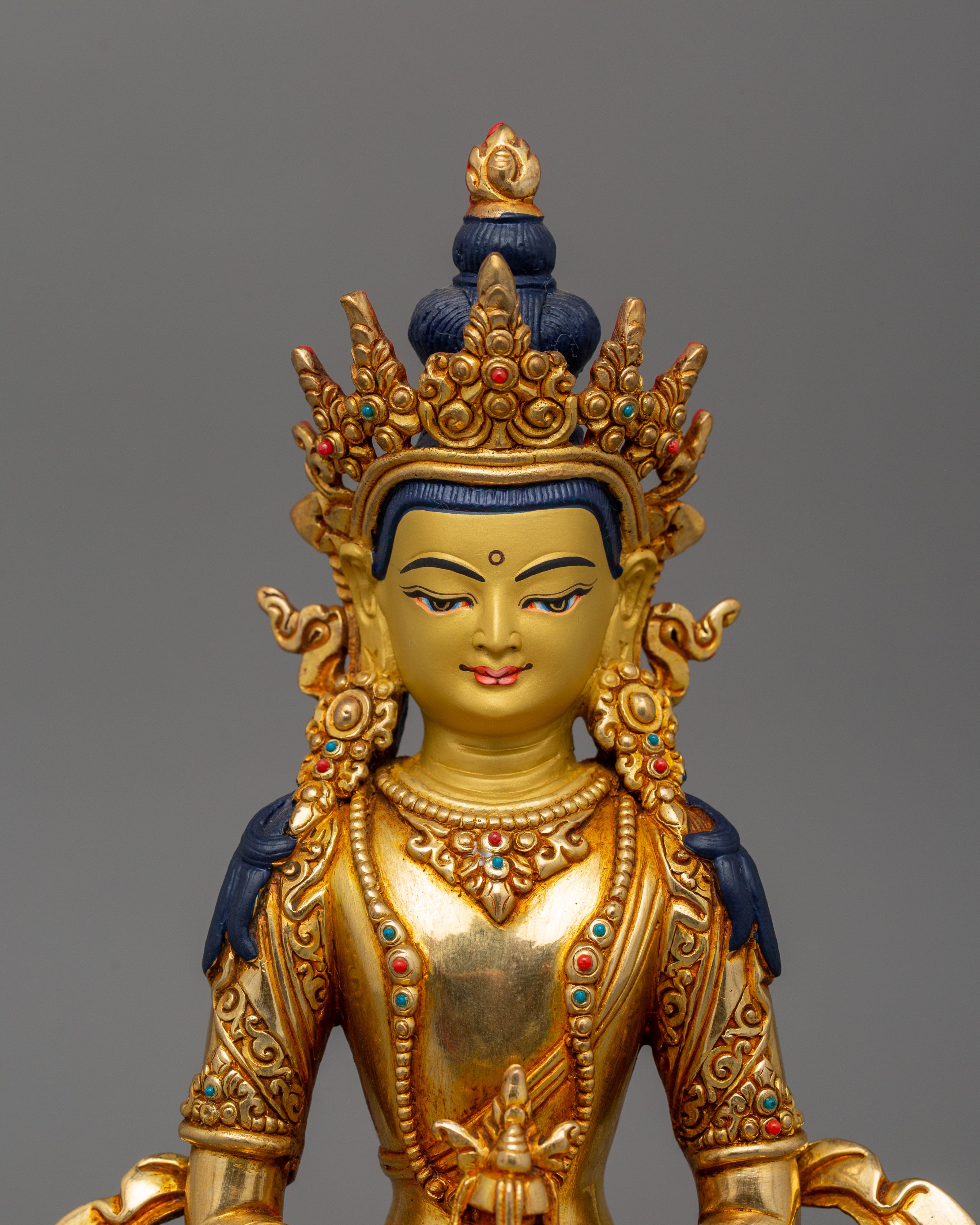 Handmade Sculpture of Longevity Deity Amitayus | The Buddha of Longevity