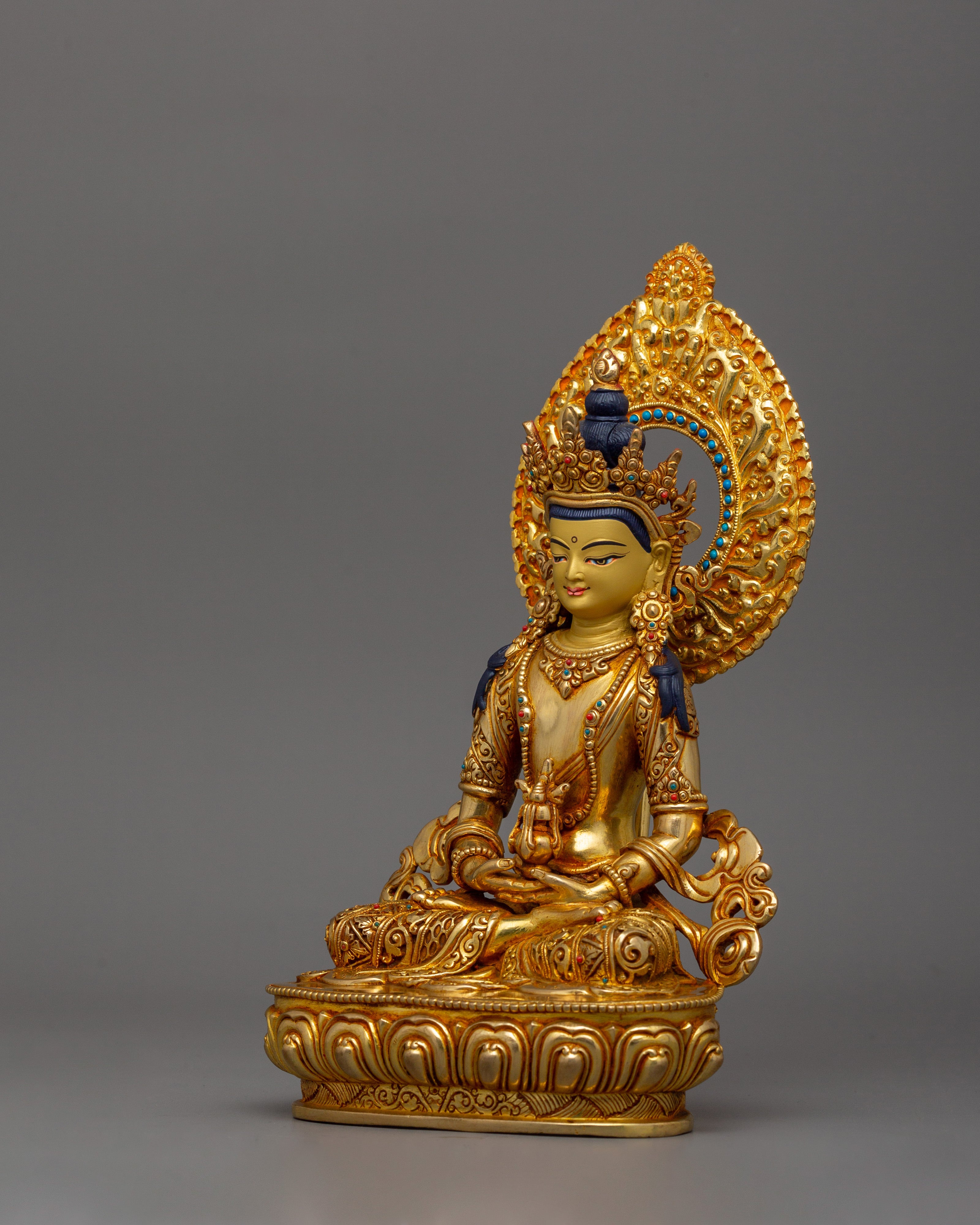 Handmade Sculpture of Longevity Deity Amitayus | The Buddha of Longevity