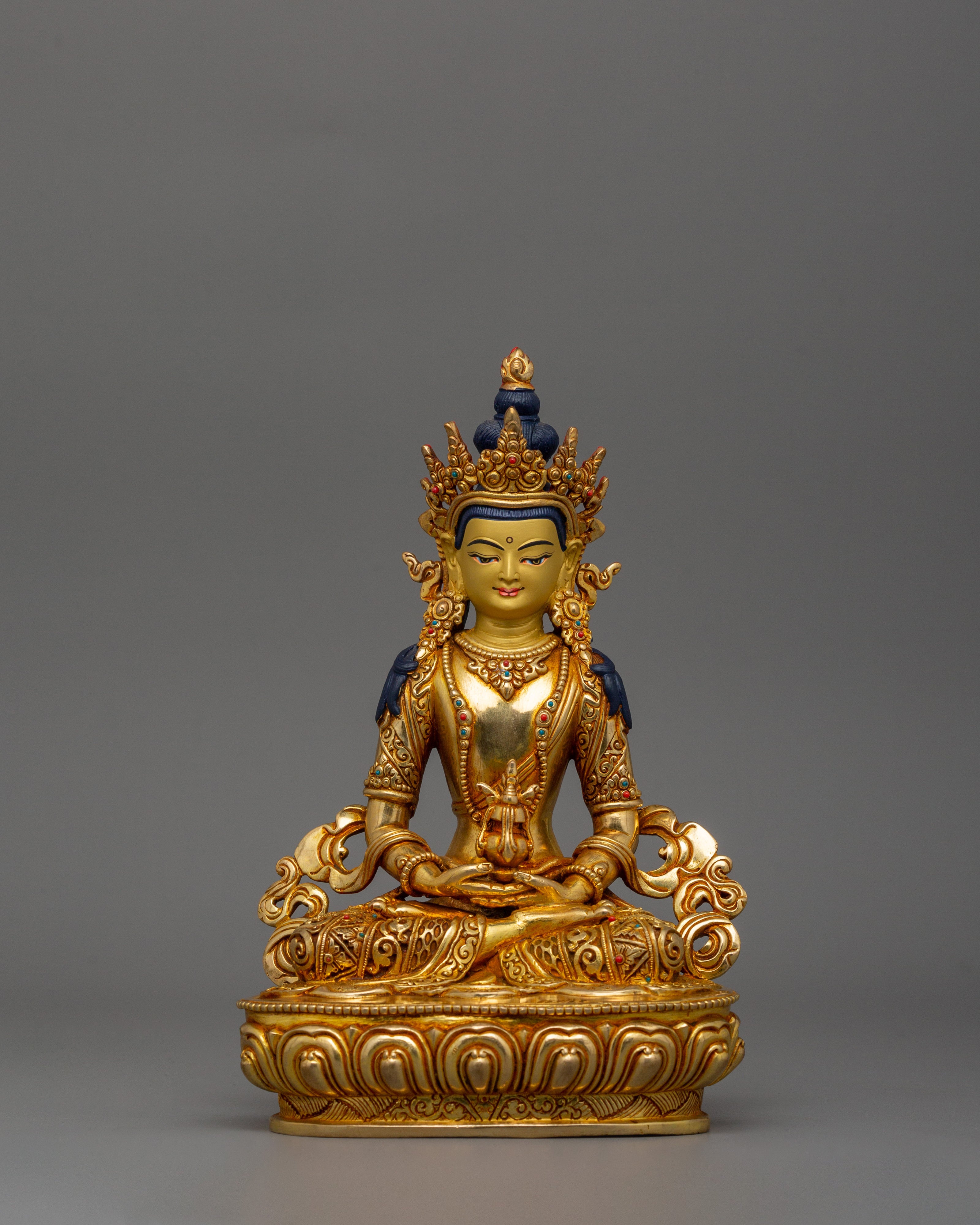 Handmade Sculpture of Longevity Deity Amitayus | The Buddha of Longevity