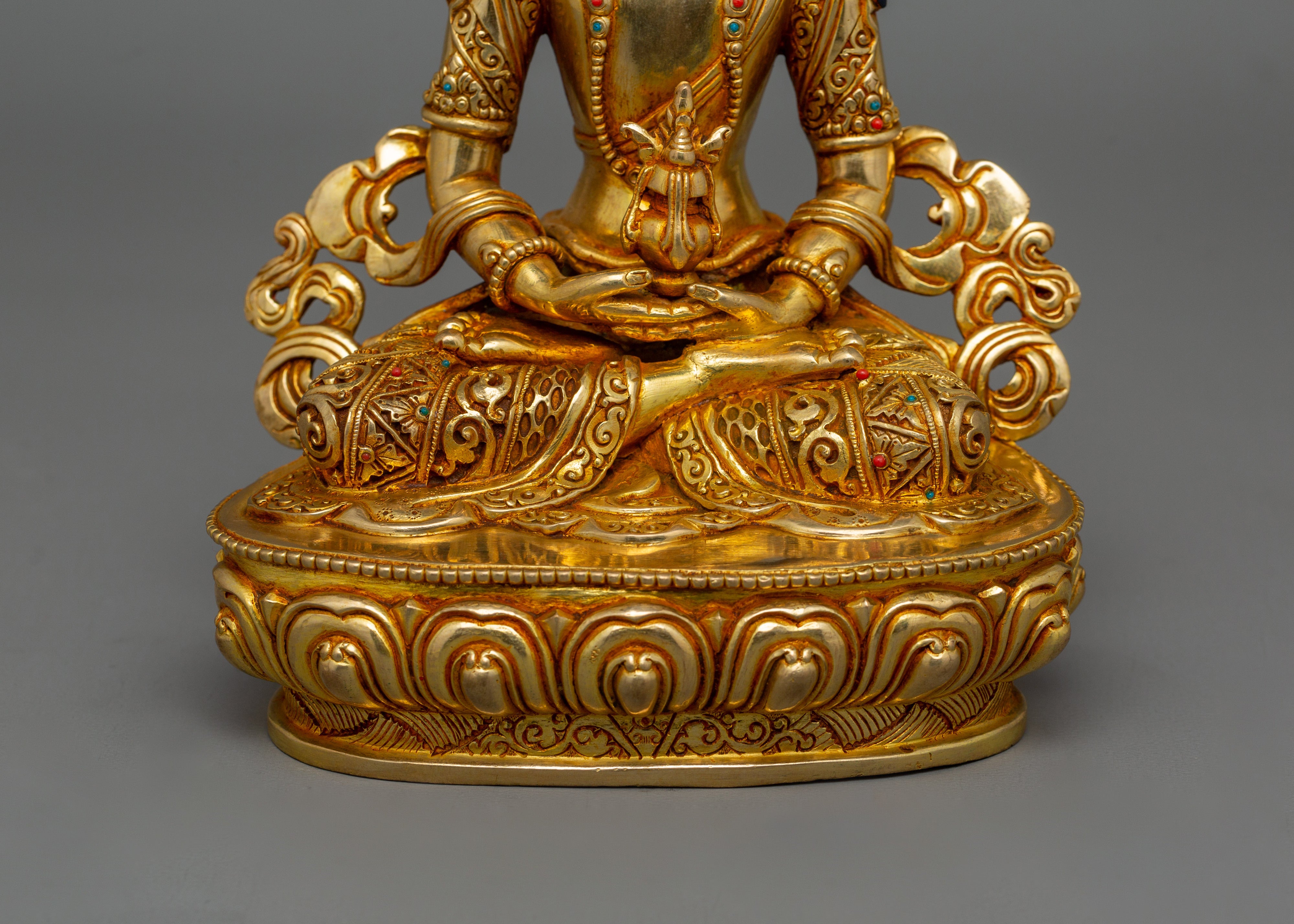 Handmade Sculpture of Longevity Deity Amitayus | The Buddha of Longevity