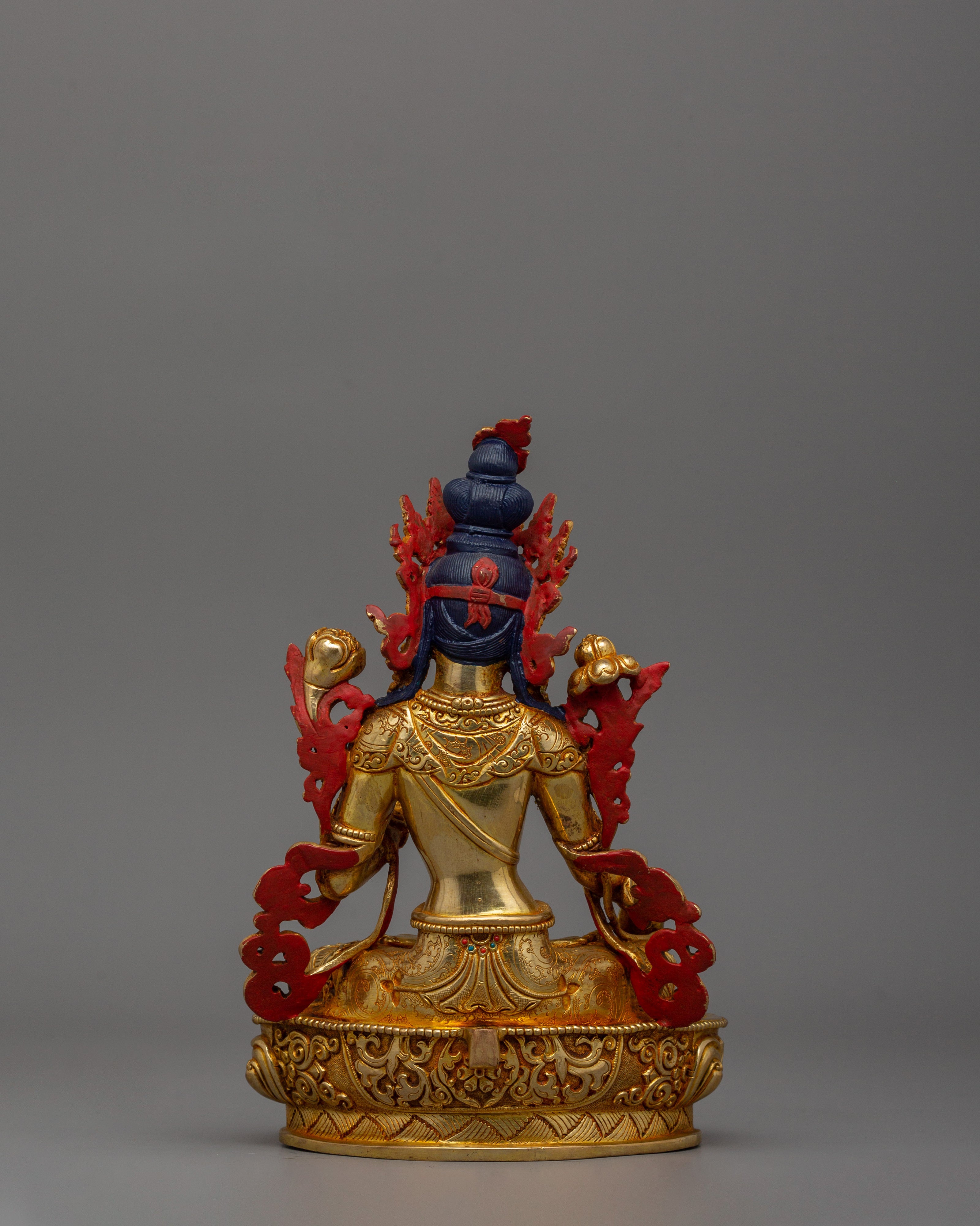 Tibetan Statue of Seven-Eyes Deity White Tara | Goddess of Compassion and Healing