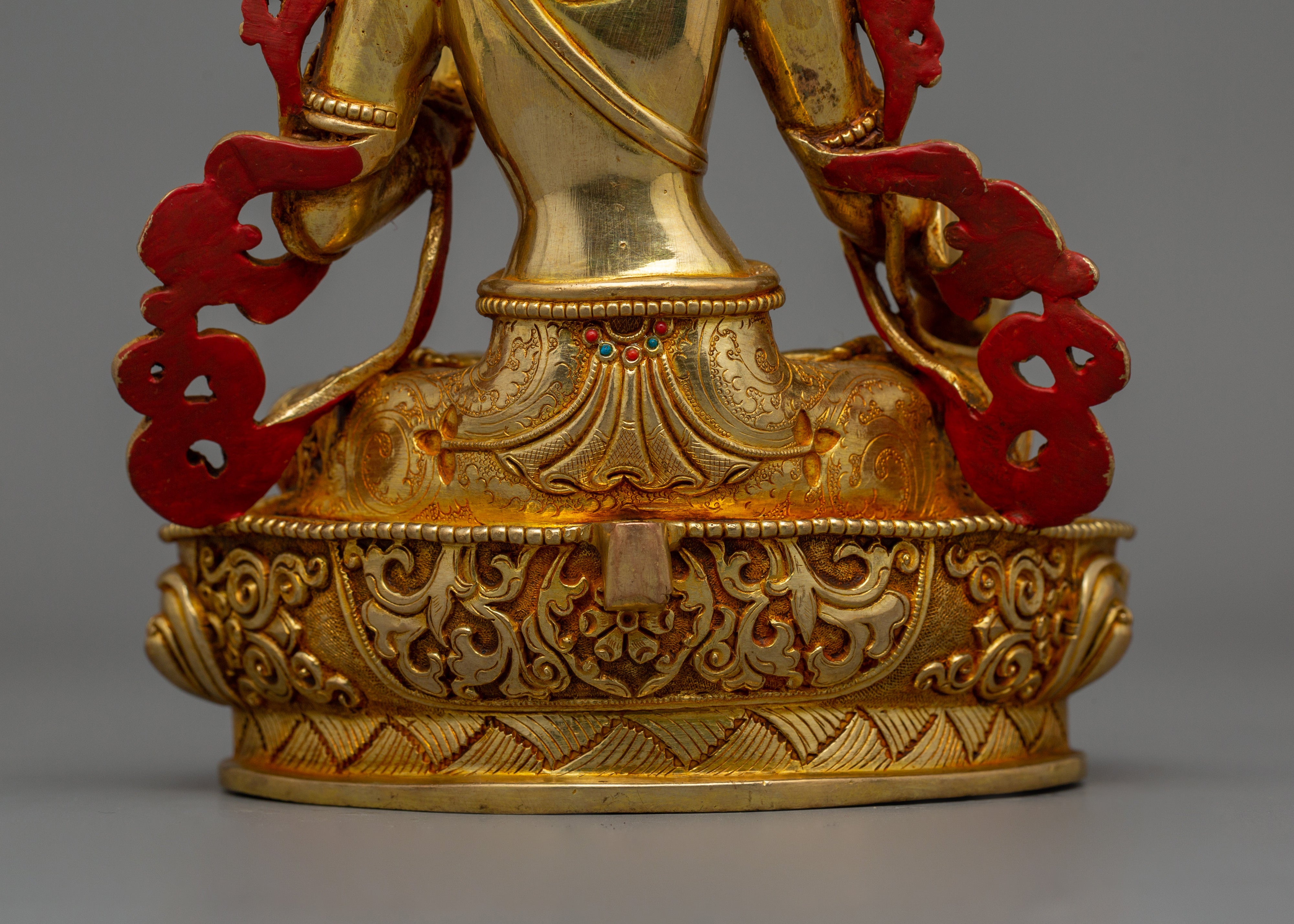 Tibetan Statue of Seven-Eyes Deity White Tara | Goddess of Compassion and Healing