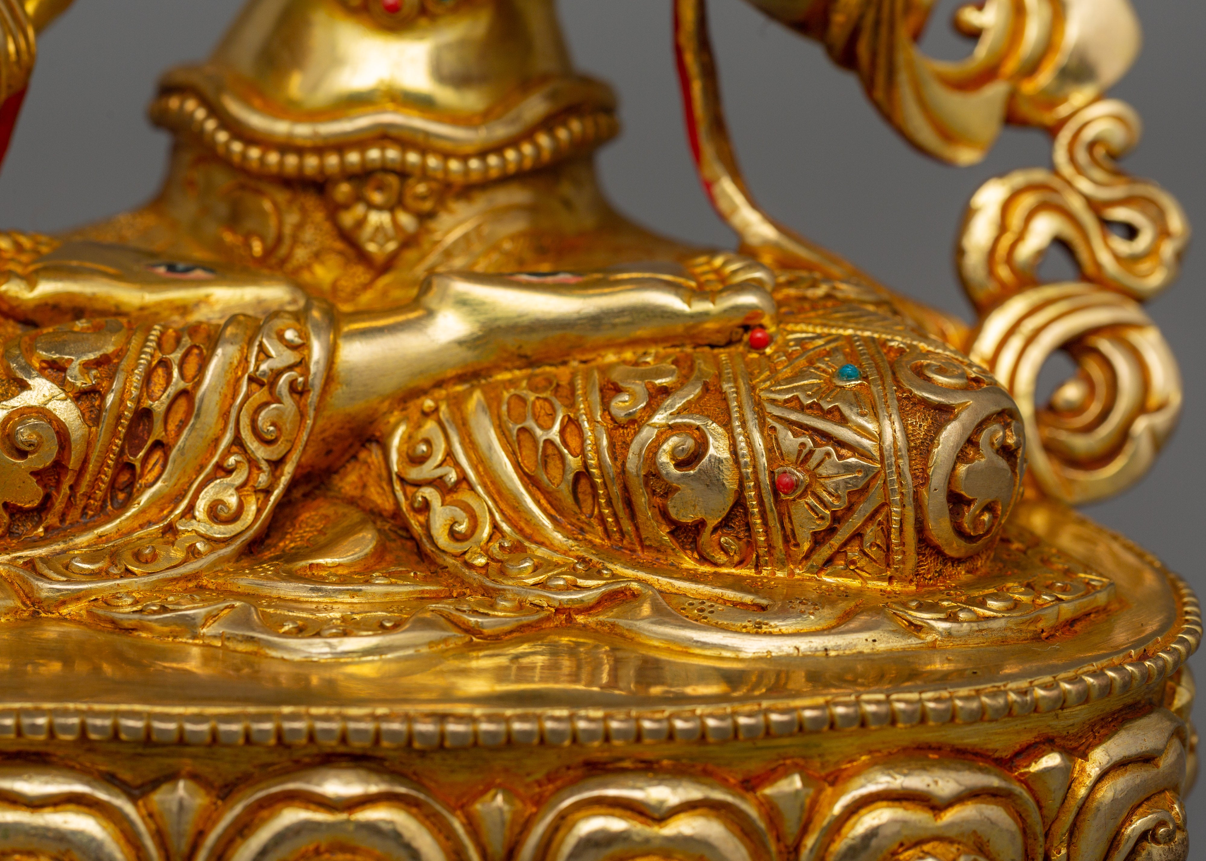 Tibetan Statue of Seven-Eyes Deity White Tara | Goddess of Compassion and Healing