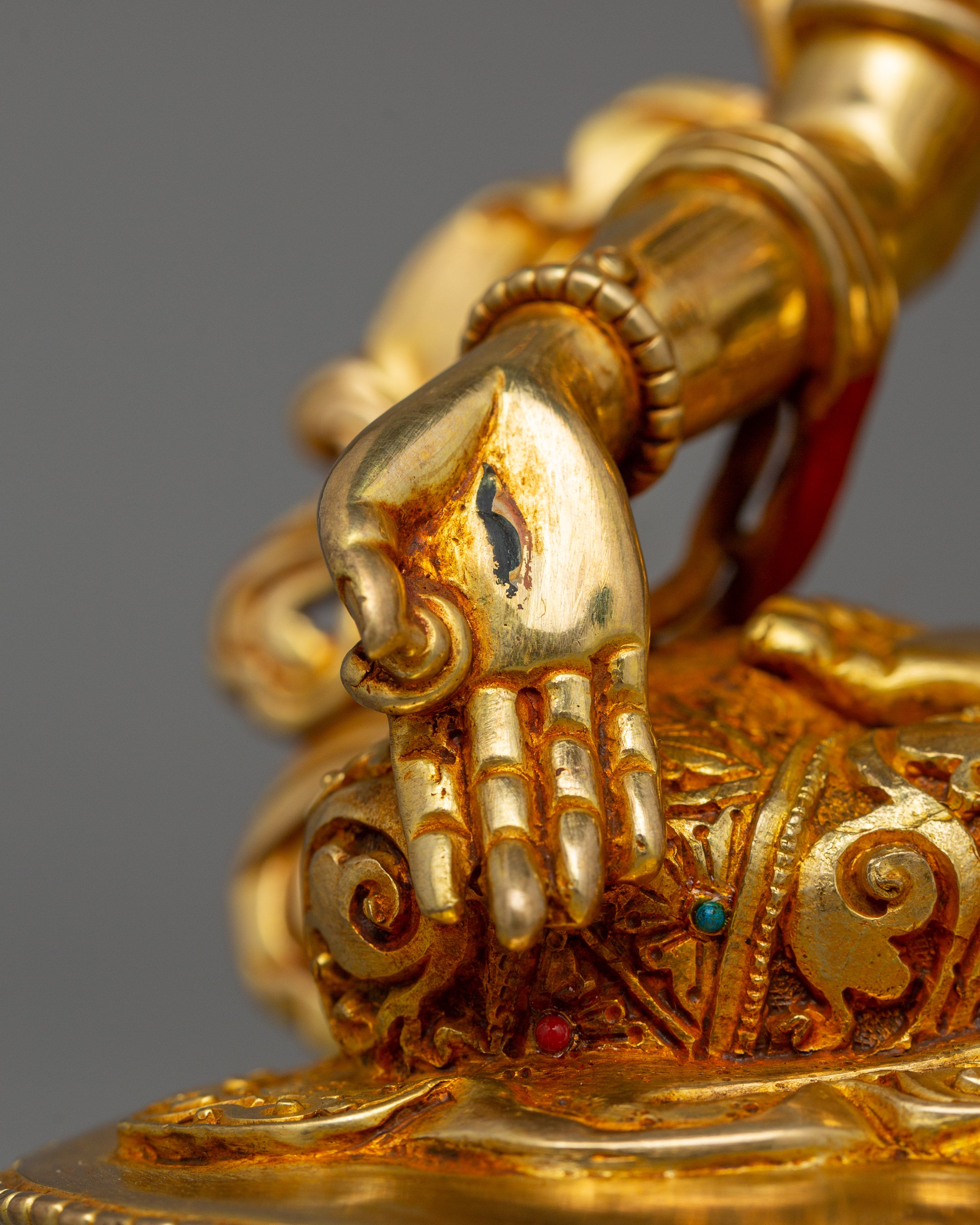 Tibetan Statue of Seven-Eyes Deity White Tara | Goddess of Compassion and Healing