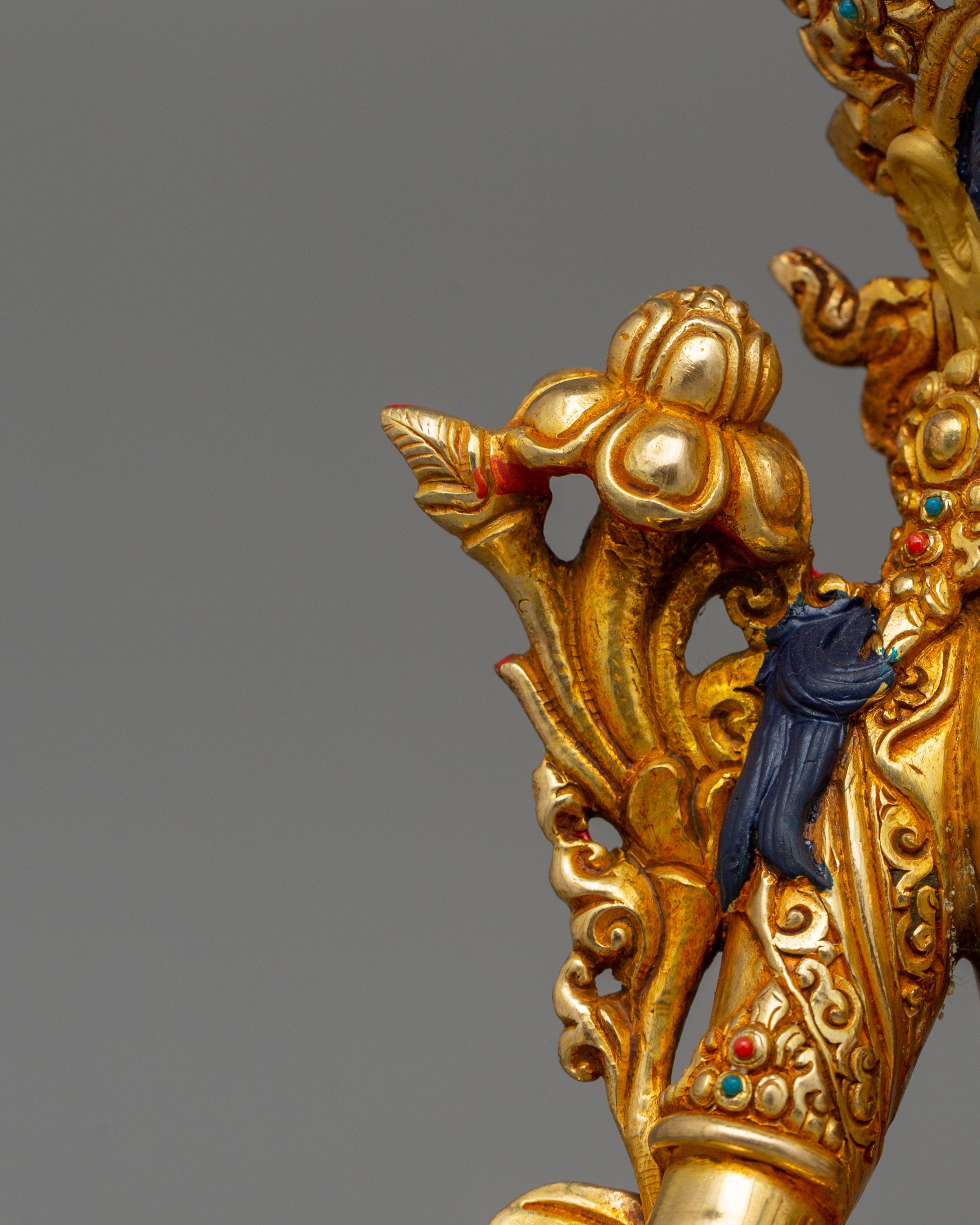 Tibetan Statue of Seven-Eyes Deity White Tara | Goddess of Compassion and Healing