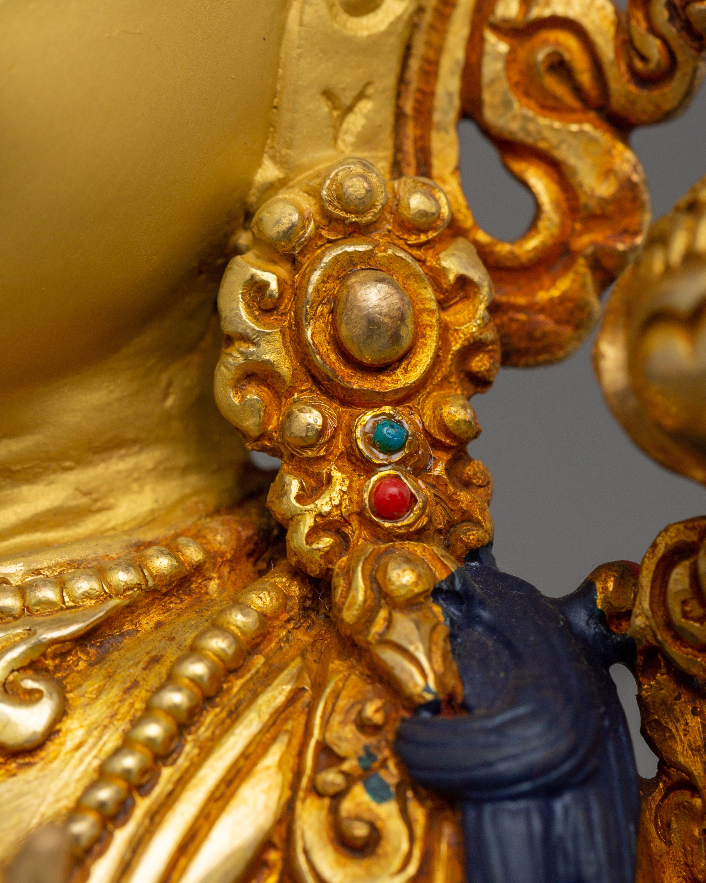 Tibetan Statue of Seven-Eyes Deity White Tara | Goddess of Compassion and Healing
