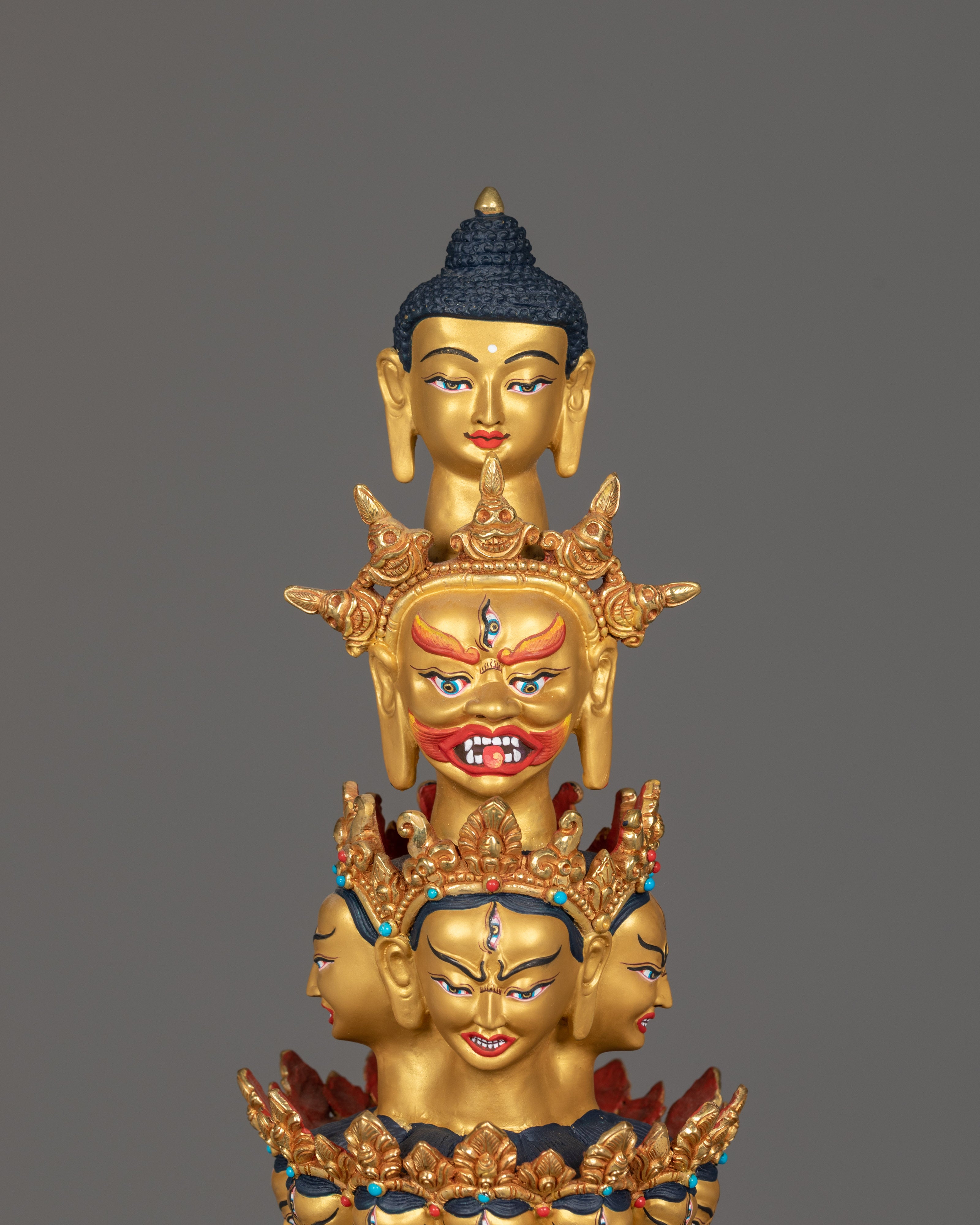 Handmade 1000-Armed Dukar Figurine | The Protector Deity of Compassion