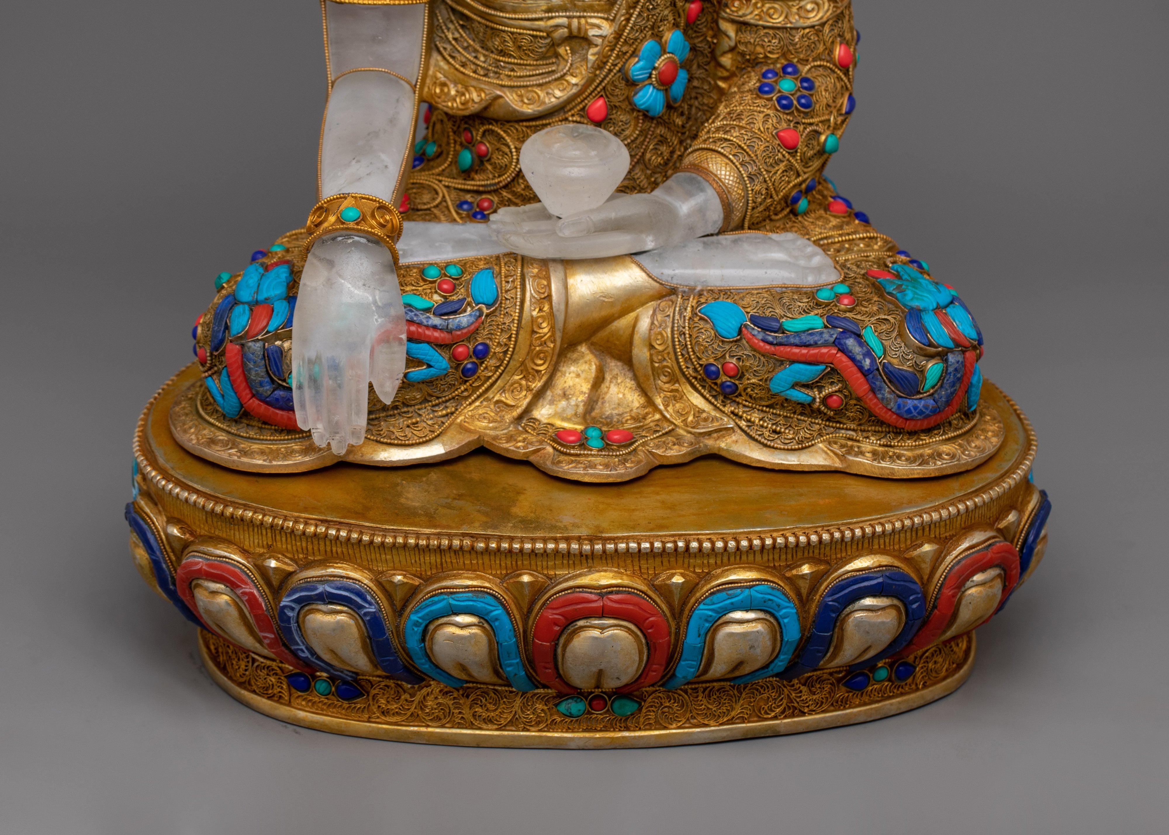 Shakyamuni Buddha with Crystal Body Statue | First Enlightenment Buddha