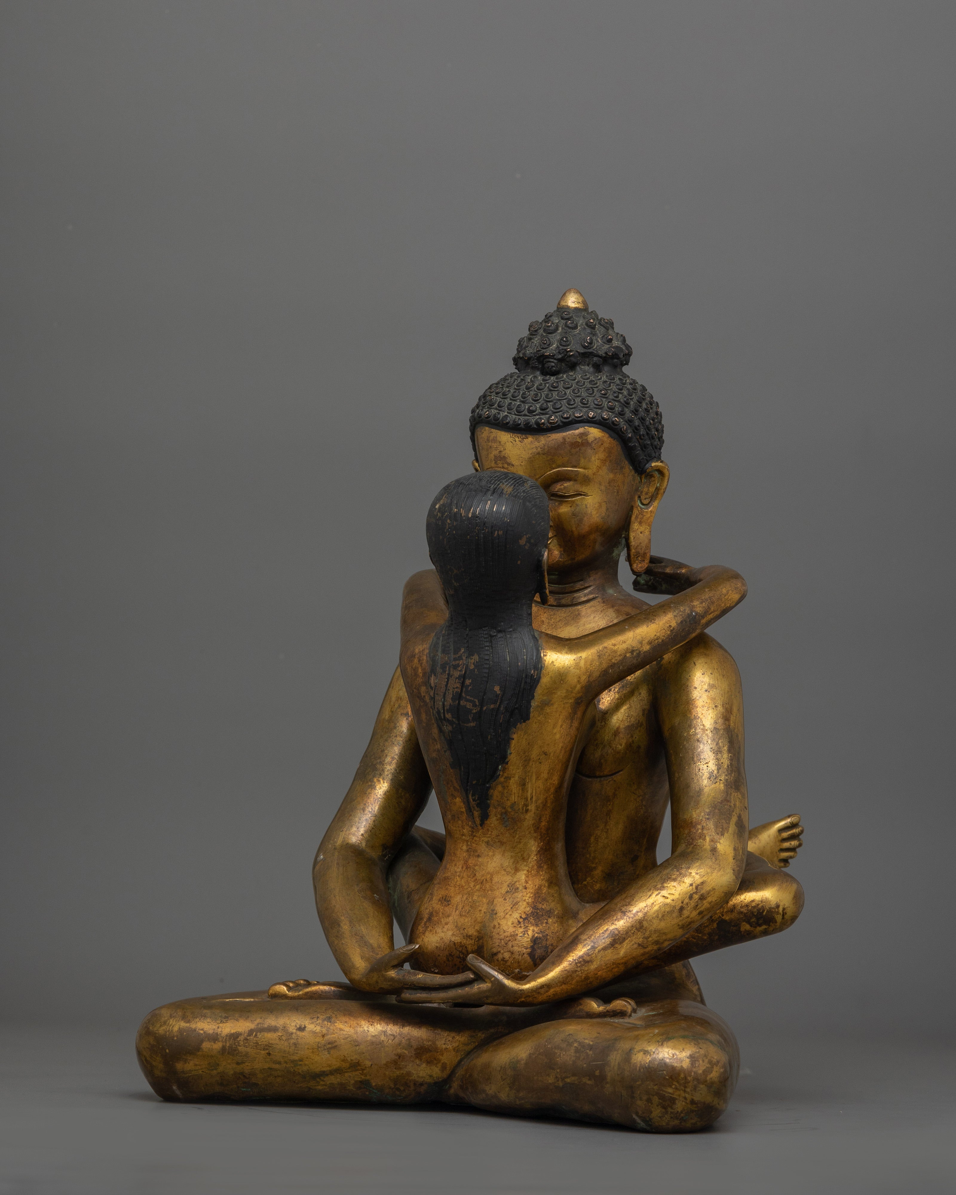 Tibetan Figurine of Samantabhadra | Bodhisattva of Wisdom and Compassion