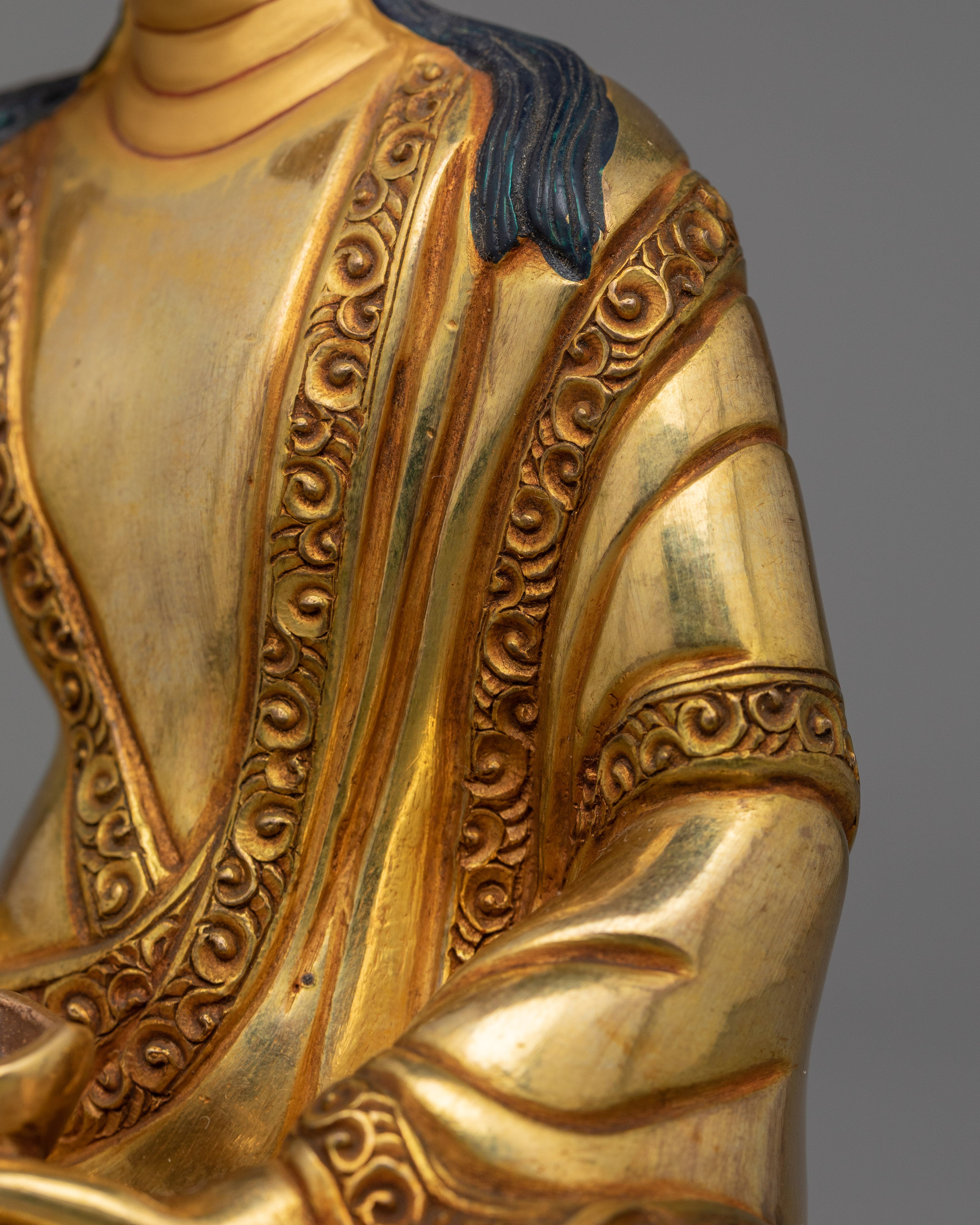 Handmade Sculpture of Shakya Master Set | Buddha of Wisdom and Spiritual Insight