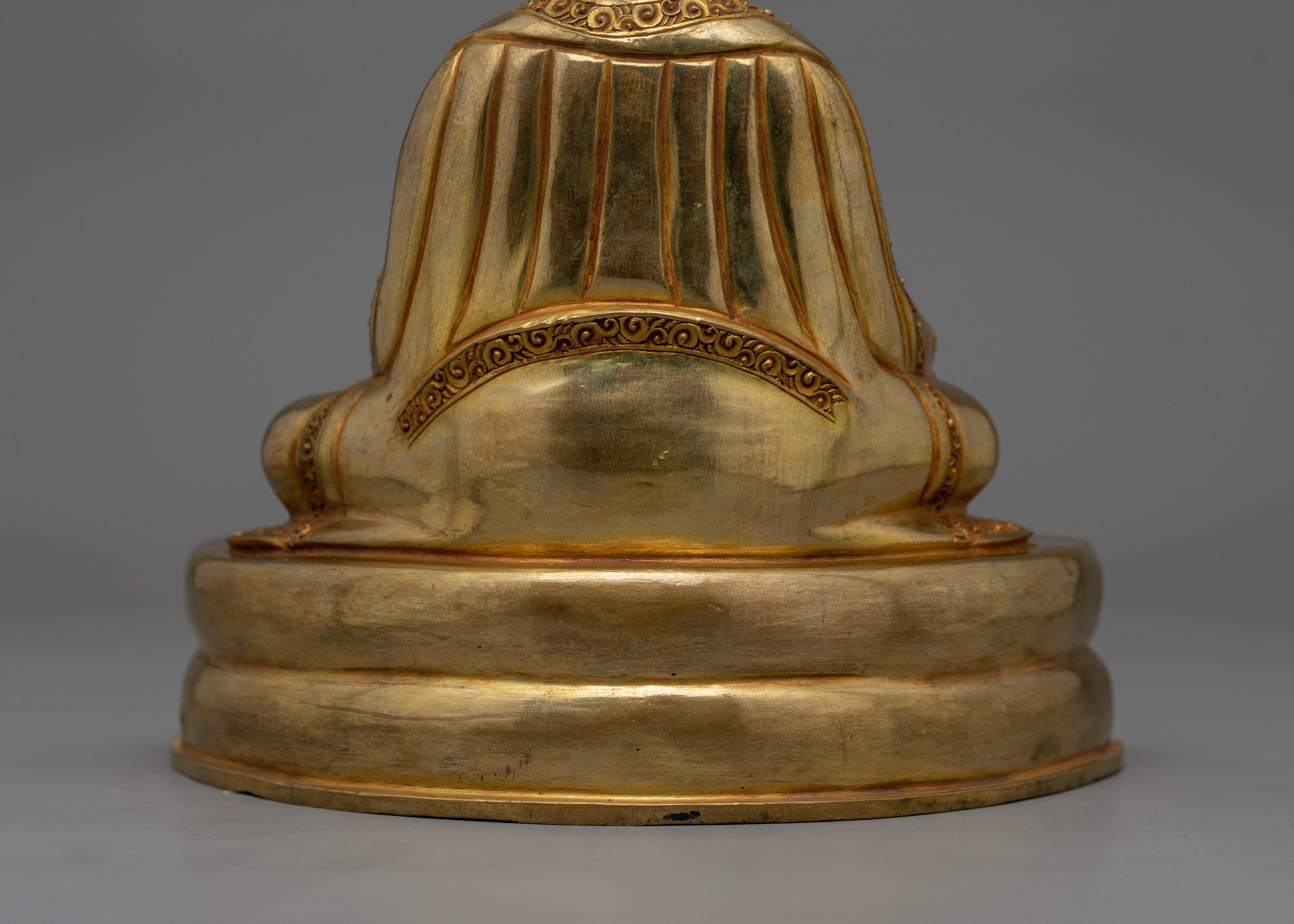 Himalayan Figurine of Marpha | 24K Gold Gilded Statue