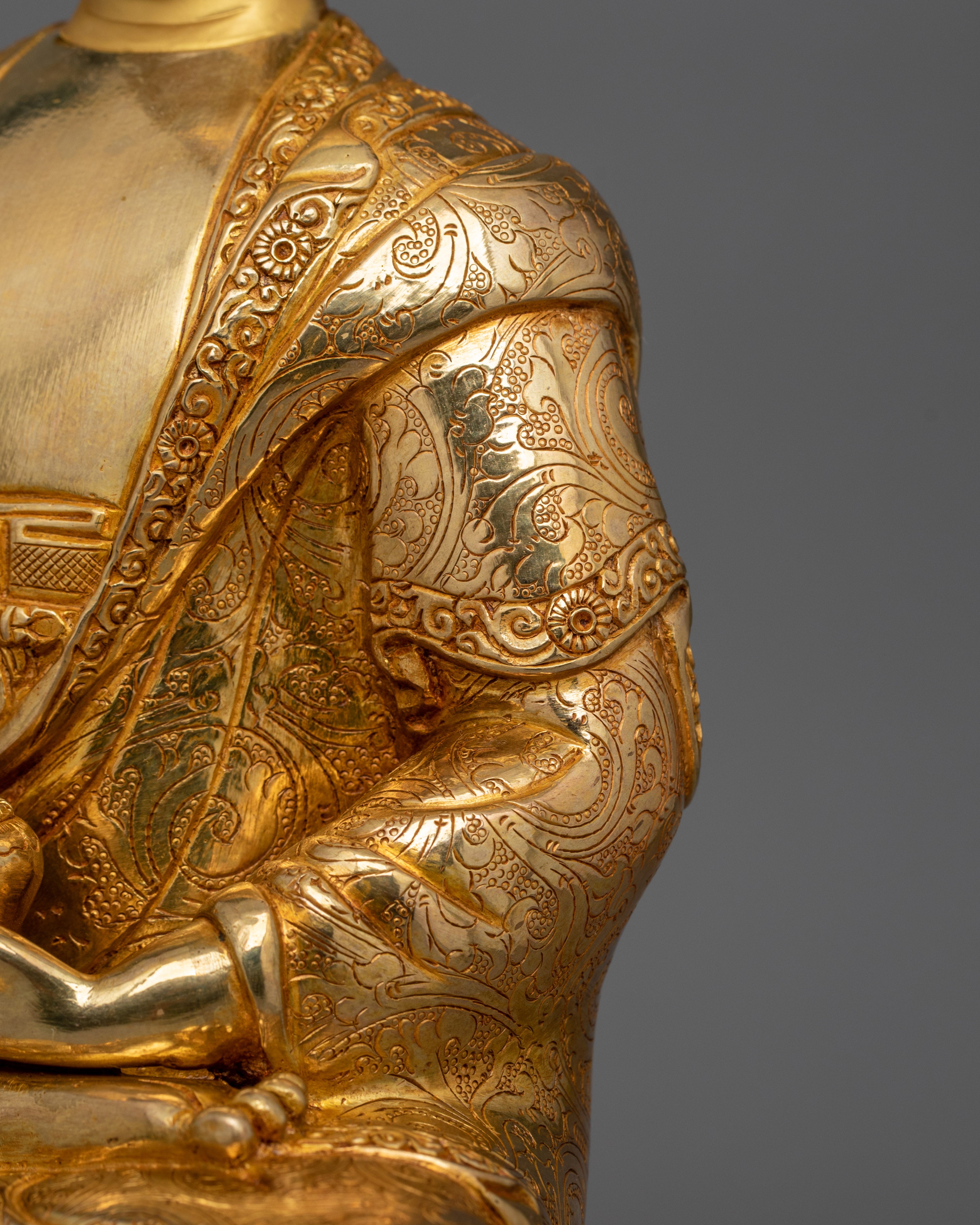 Tibetan Buddha Amitabha Figurine | Buddha of Infinite Light and Wisdom