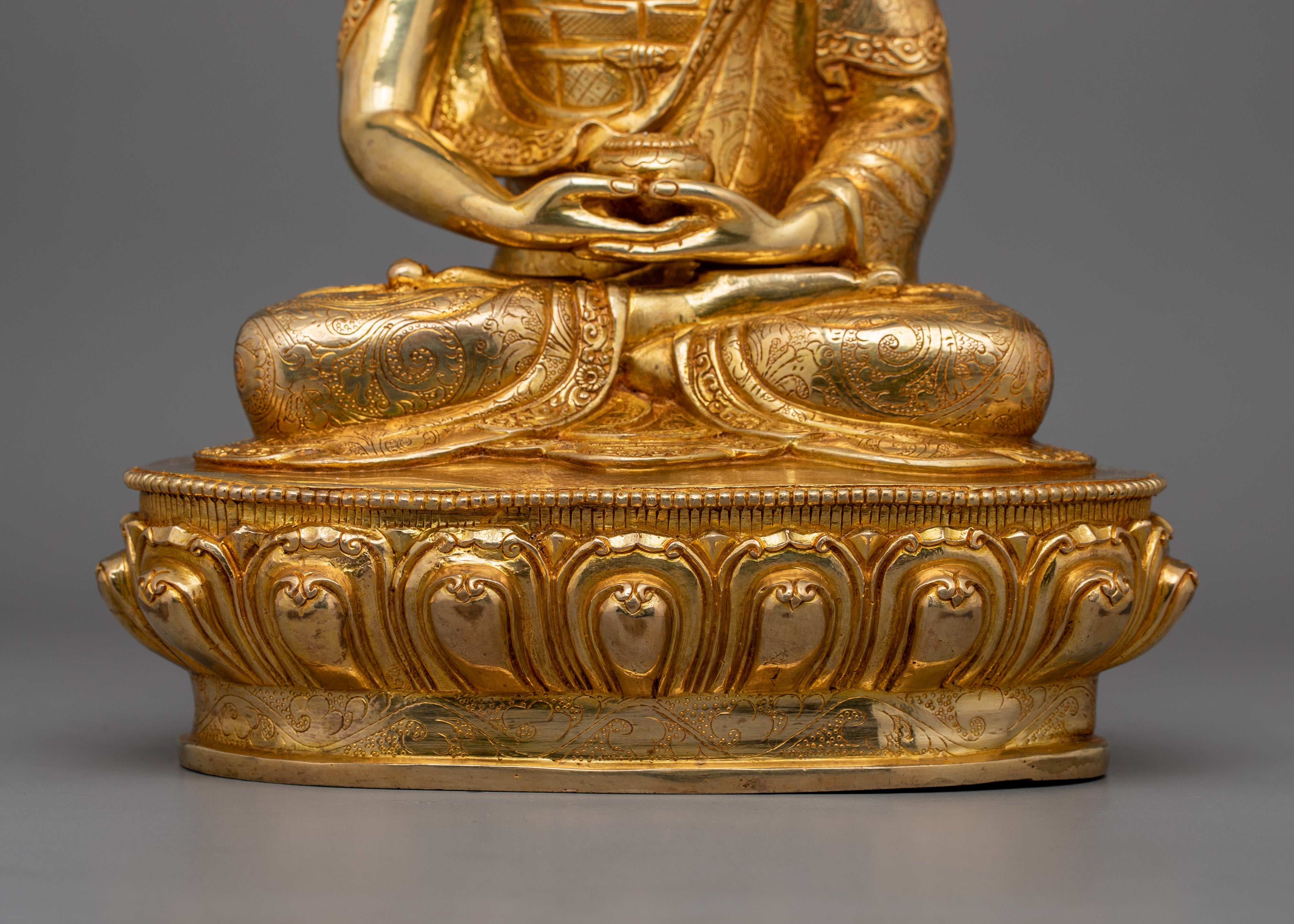 Tibetan Buddha Amitabha Figurine | Buddha of Infinite Light and Wisdom