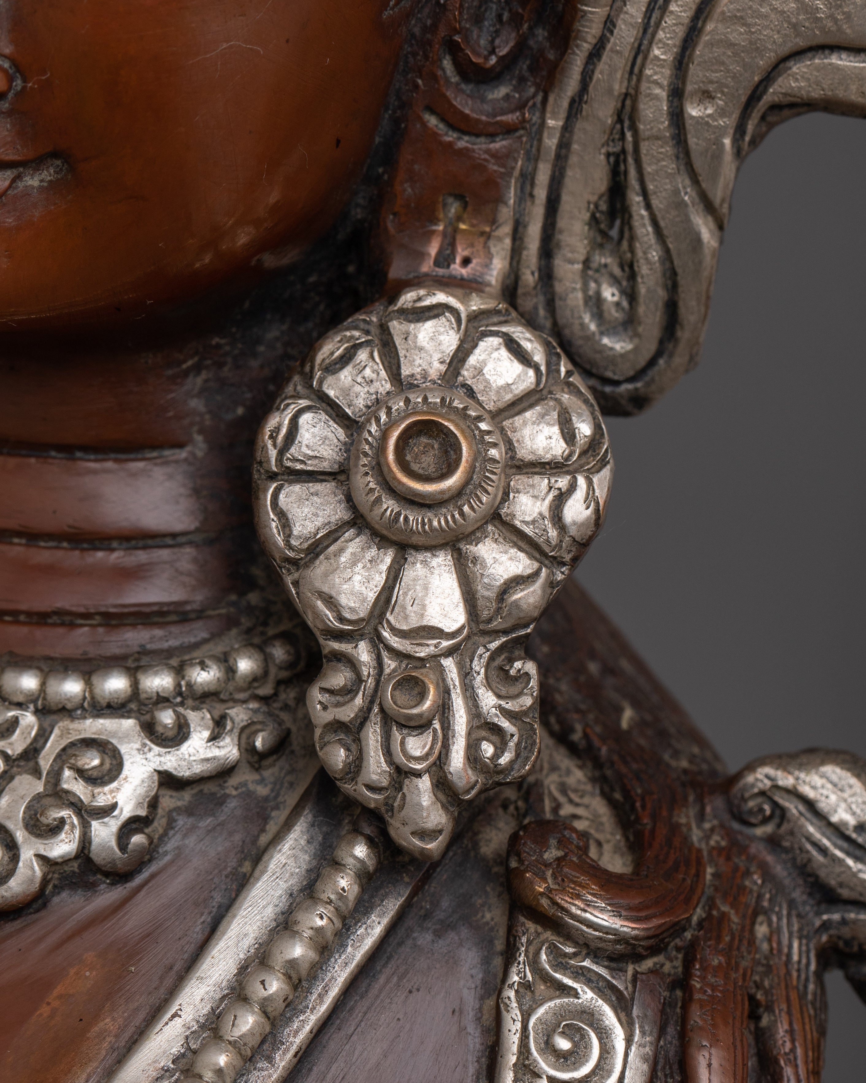 Himalayan Sculpture of Divine Deity Green Tara | Oxidized Copper Buddhist Statue