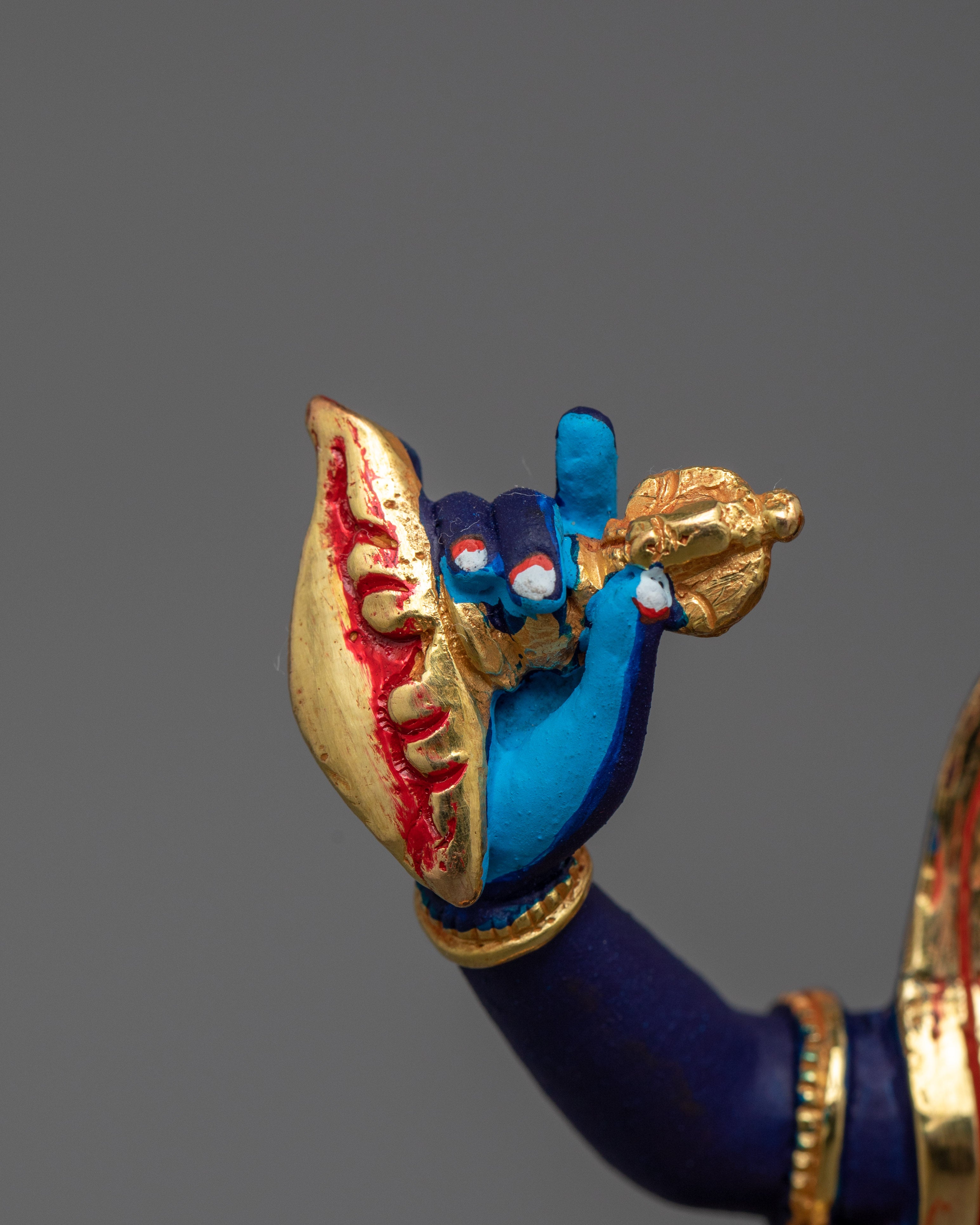 Himalayan Sculpture of Simha Mukha | Lion-Headed Protector Deity of Strength