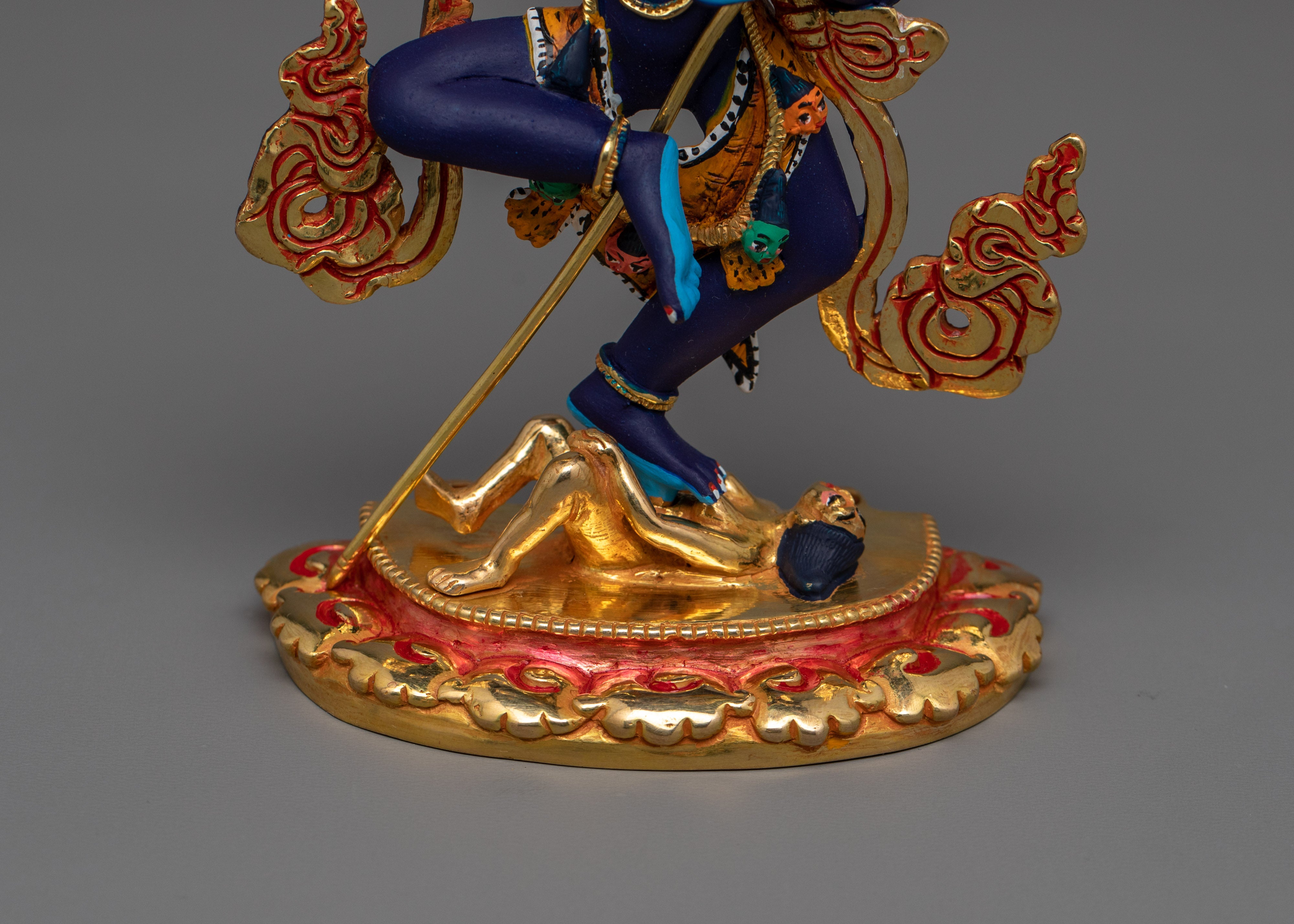 Himalayan Sculpture of Simha Mukha | Lion-Headed Protector Deity of Strength