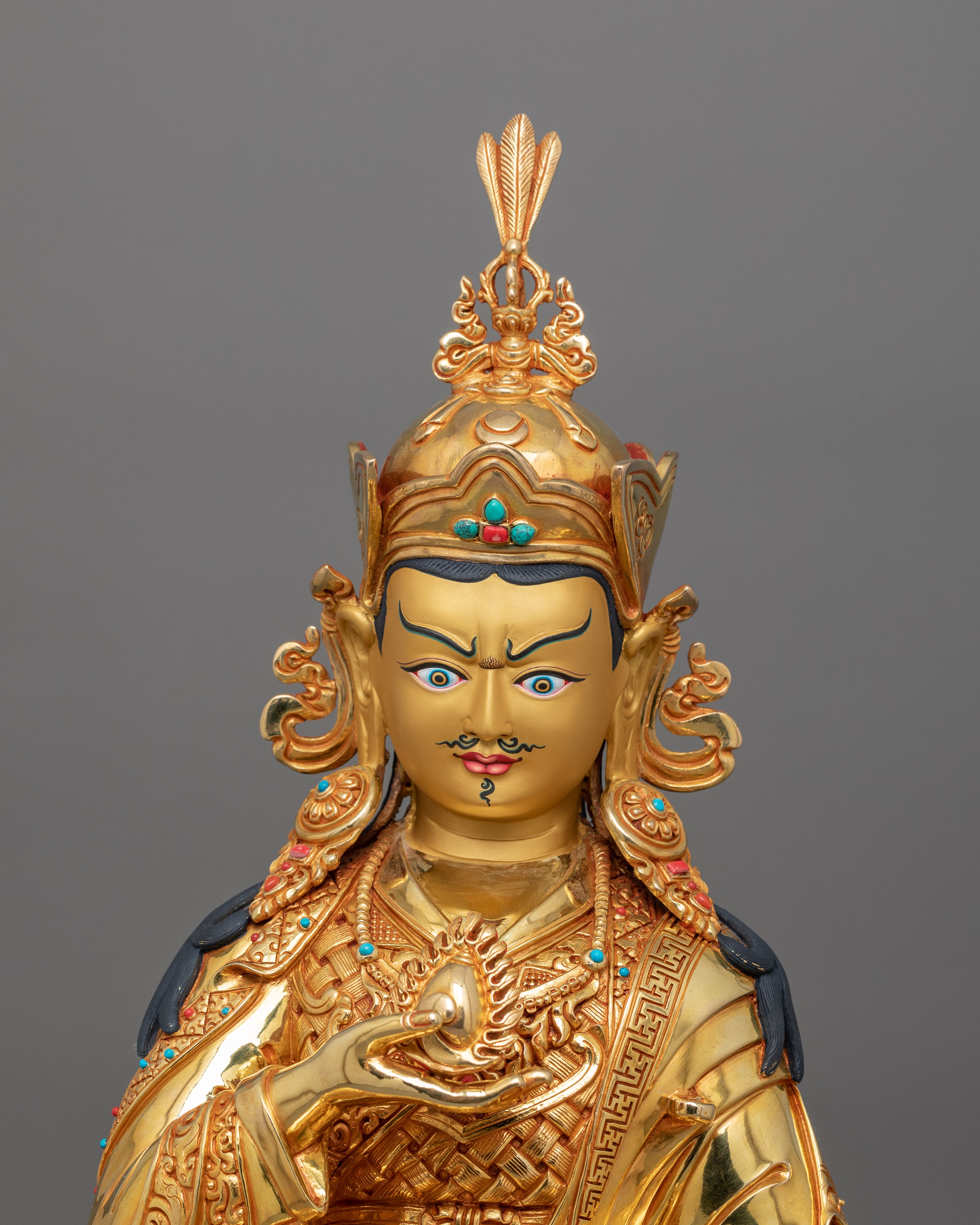 Semi-Wrathful Guru Norla Figurine | Symbol of Wealth and Prosperity