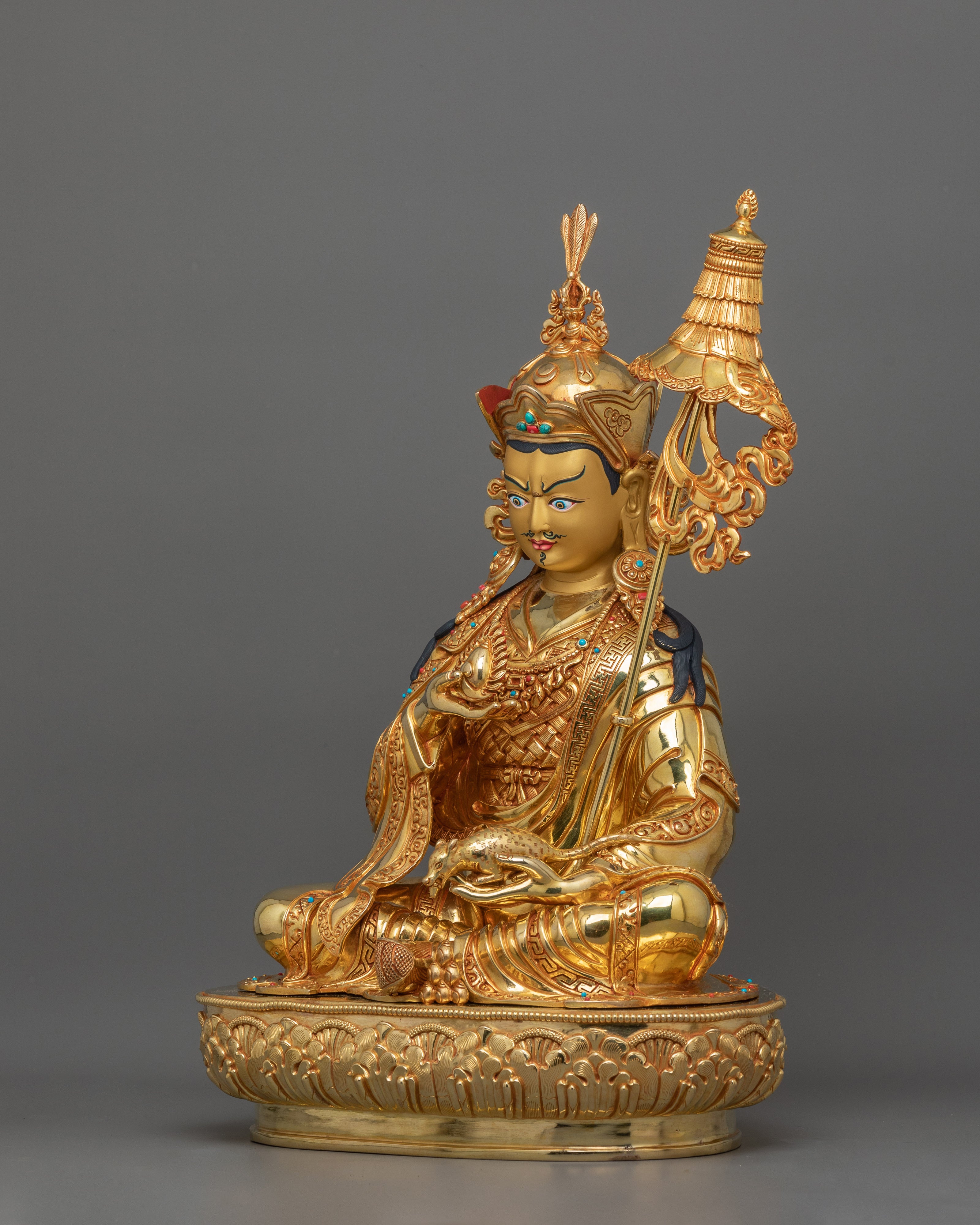 Semi-Wrathful Guru Norla Figurine | Symbol of Wealth and Prosperity