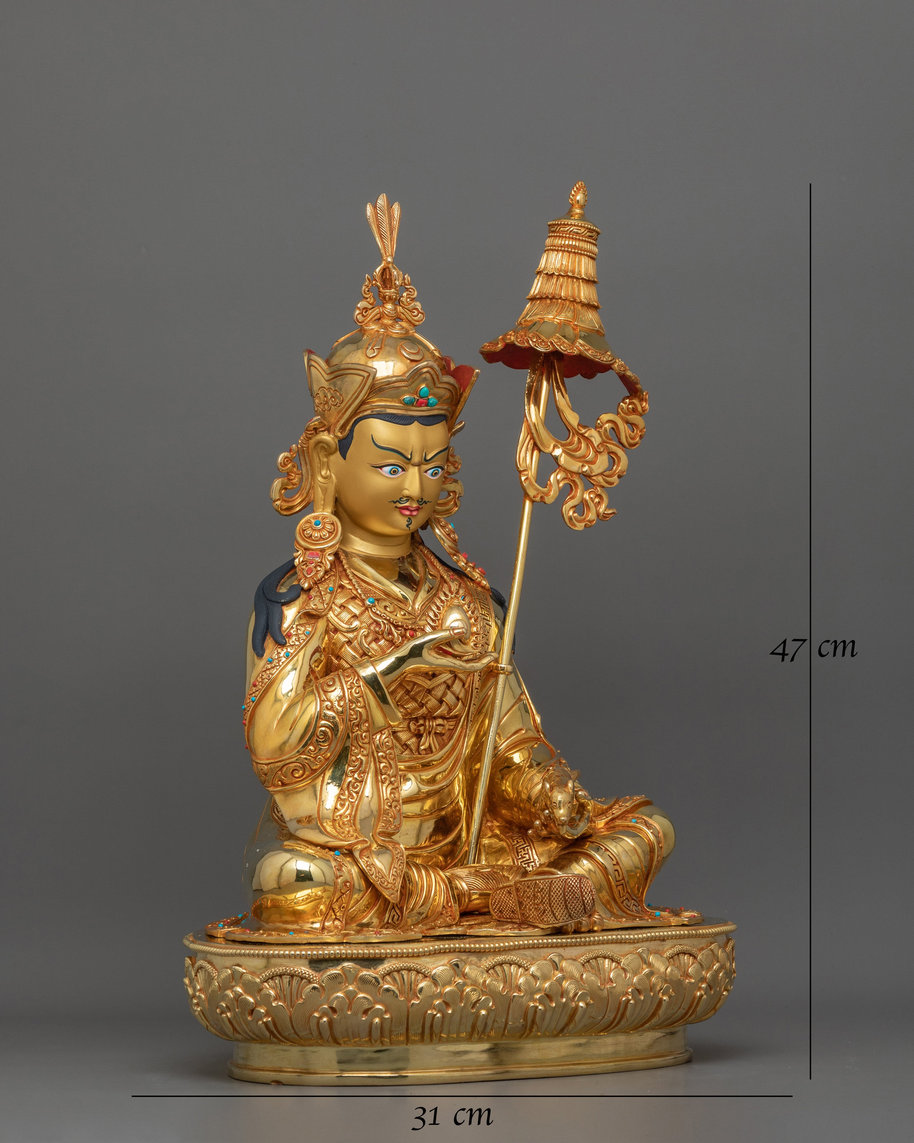 Semi-Wrathful Guru Norla Figurine