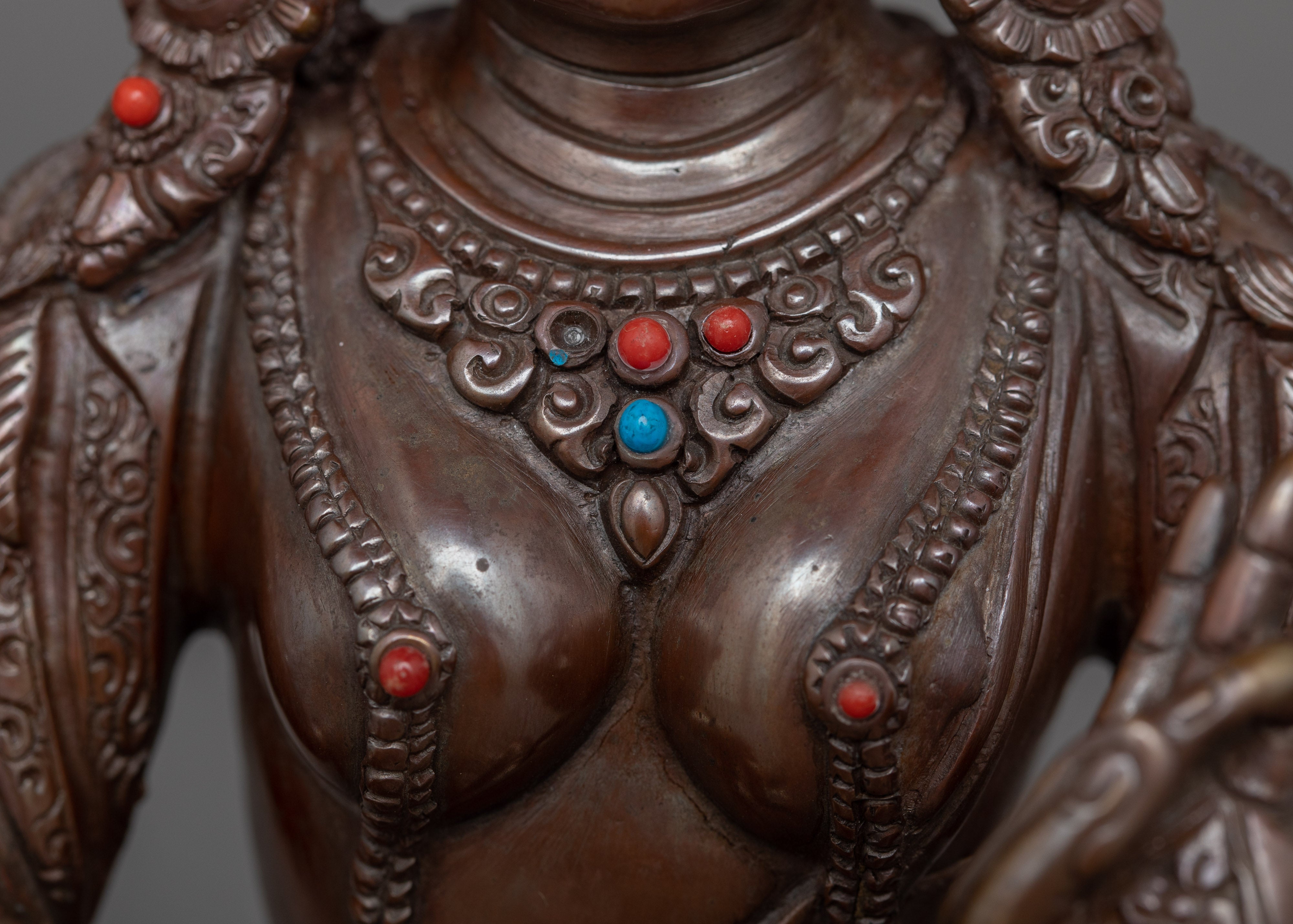 Himalayan Statue of Buddhist Deity Green Tara | Goddess of Protection