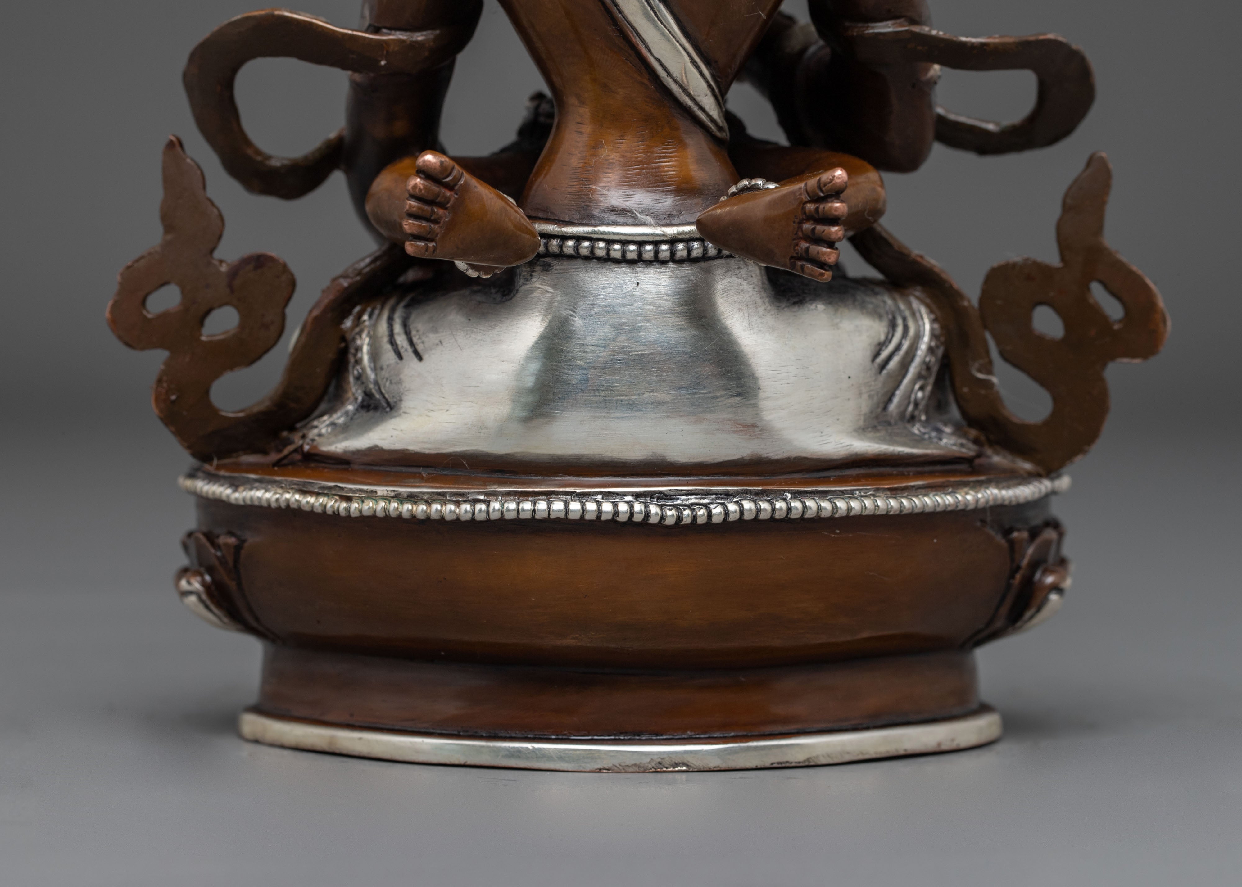 Handmade Copper Statue of Vajrasattva with Consort | Union of Wisdom