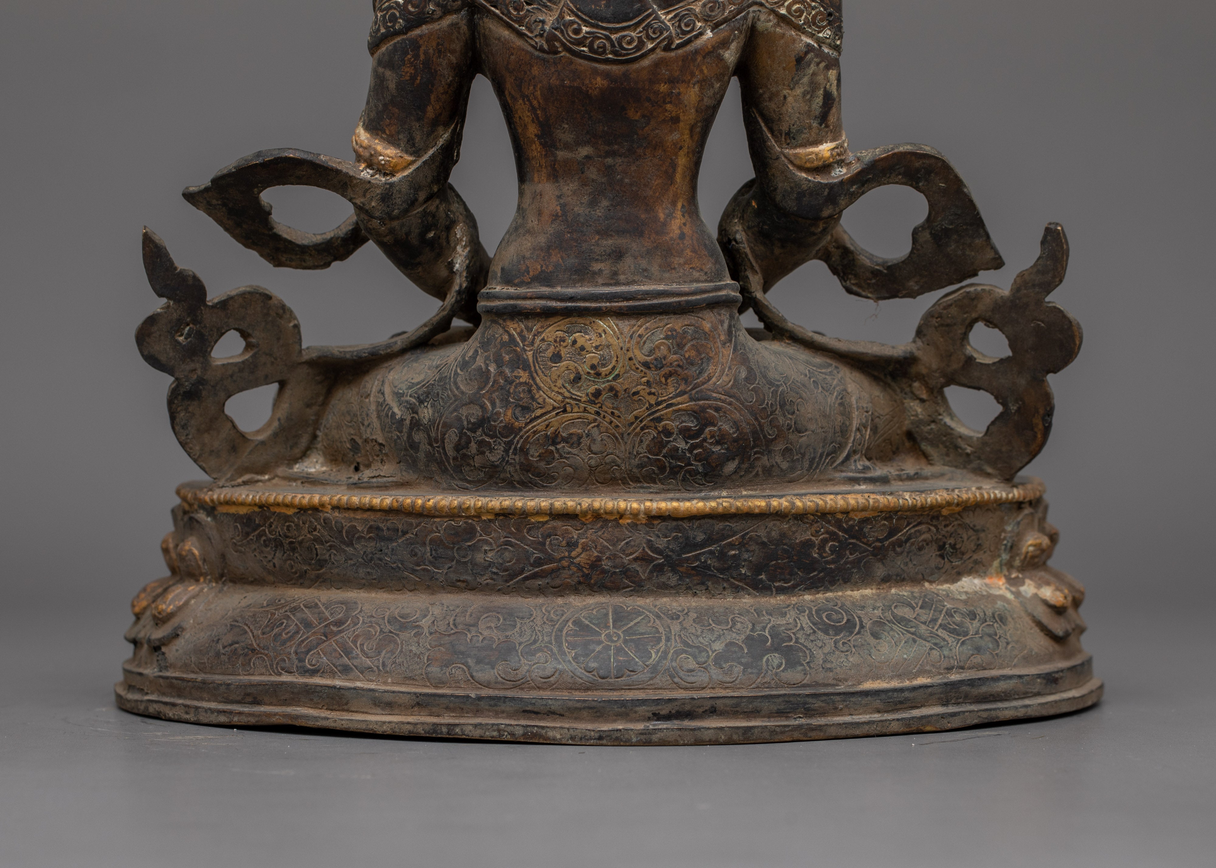 Himalayan Treasure Amitayus Statue | Antique Finish Sculpture