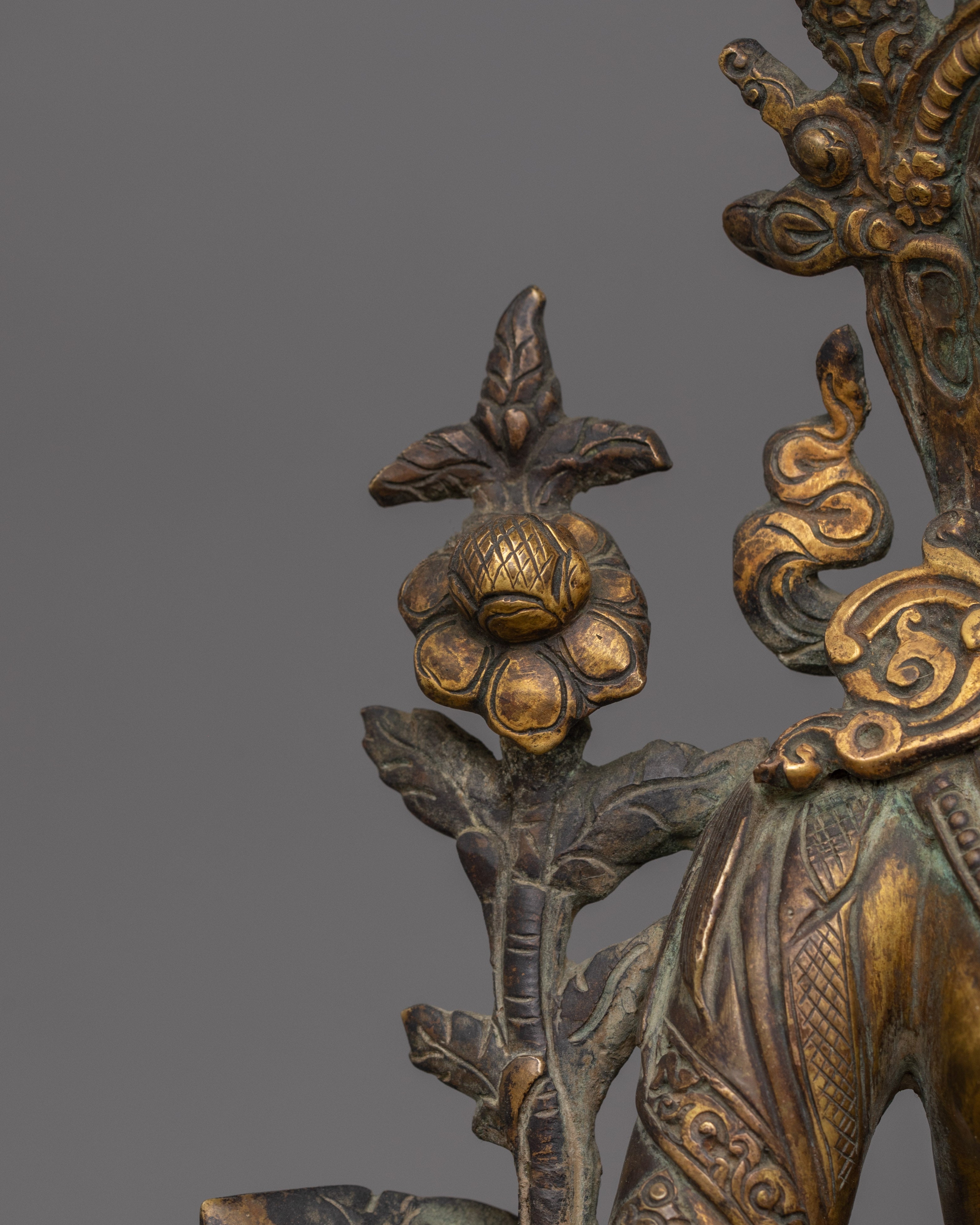 Antique finish Syamatara Statue | Also Known as Green Tara