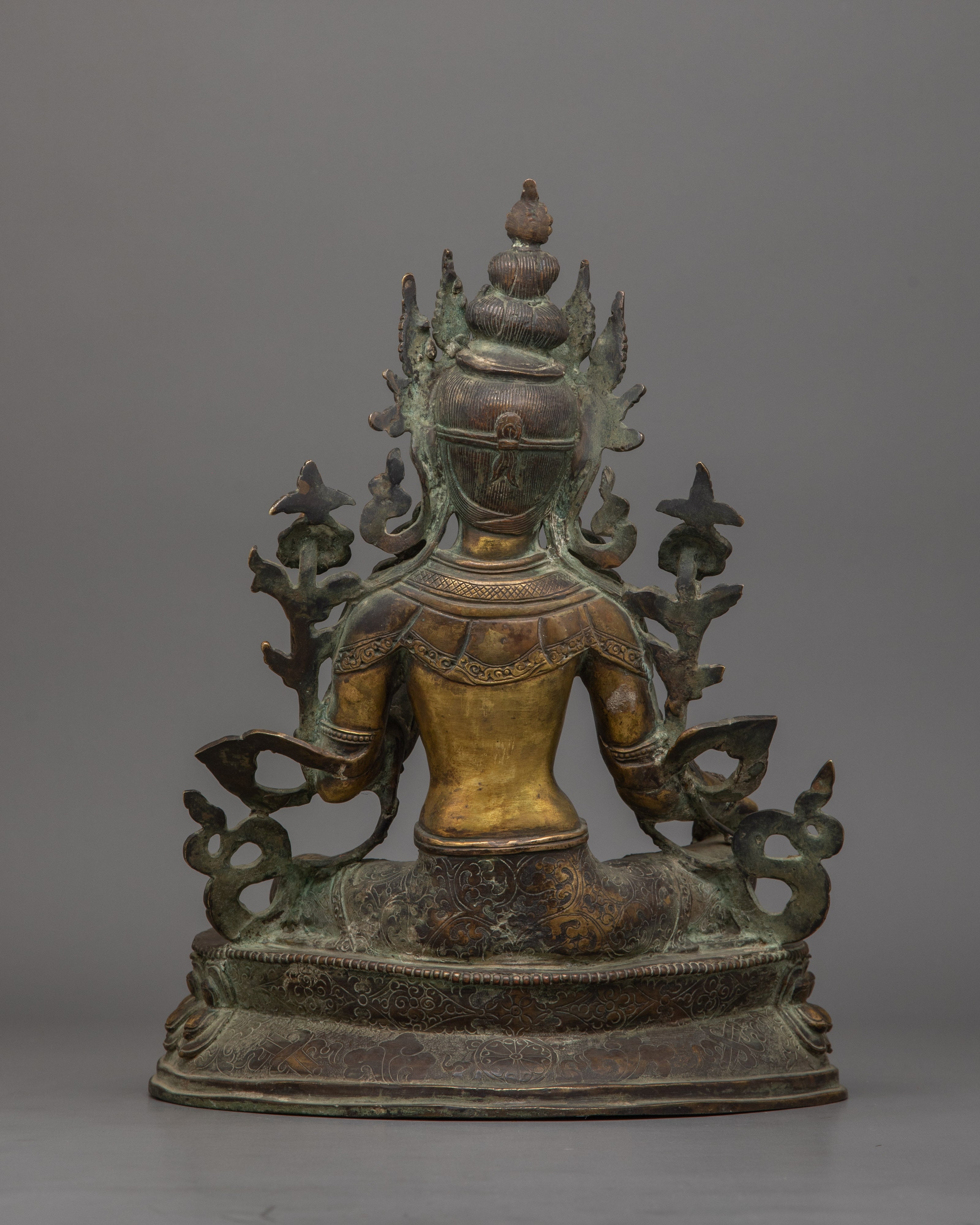 Antique finish Syamatara Statue | Also Known as Green Tara