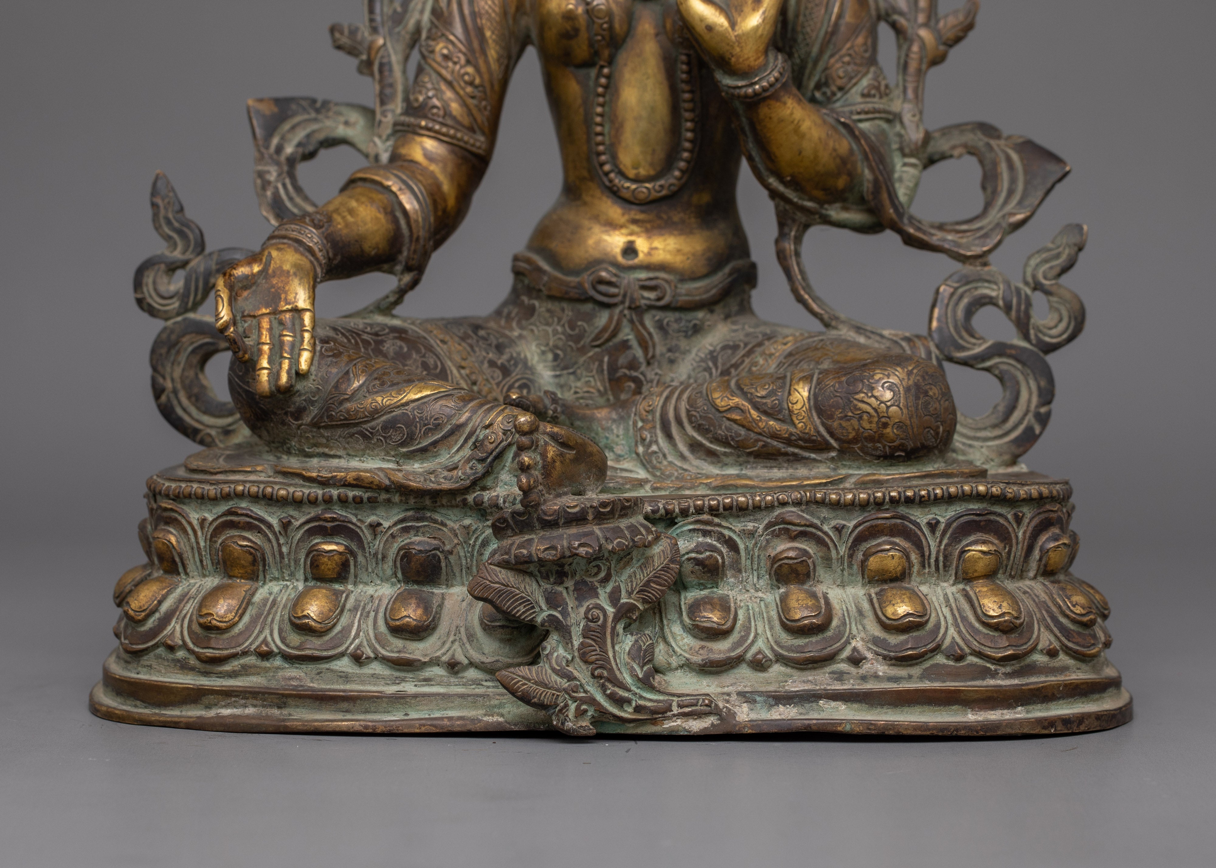 Antique finish Syamatara Statue | Also Known as Green Tara